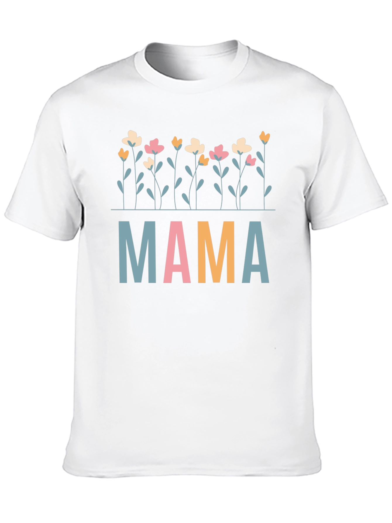 Mama Floral Graphic Tee - Cute Mom Shirt