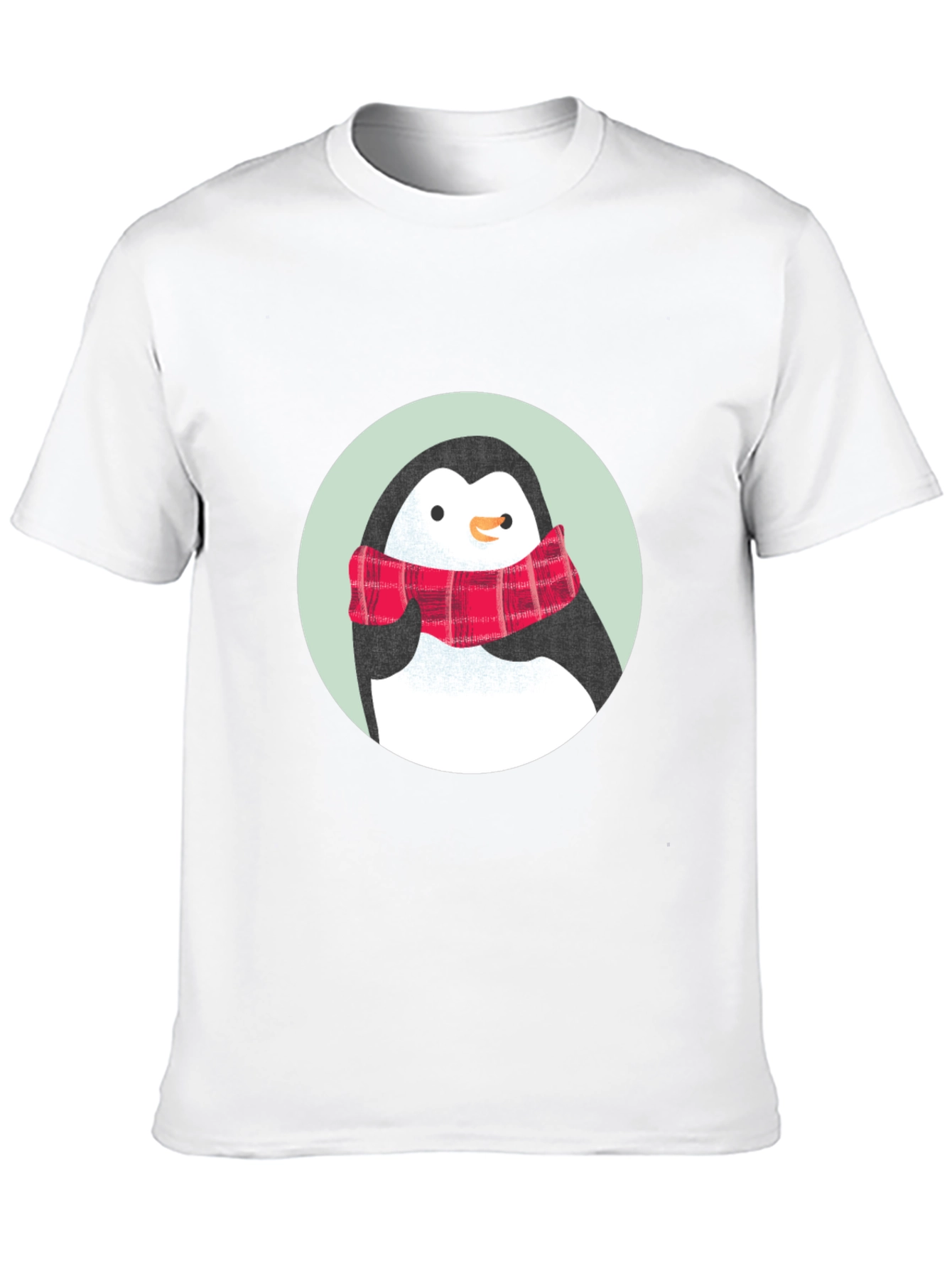 Penguin Scarf Graphic Tee - Classic Comfort