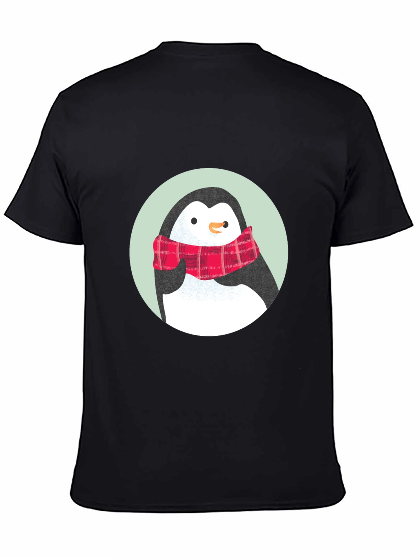 Penguin Scarf Graphic Tee - Classic Comfort