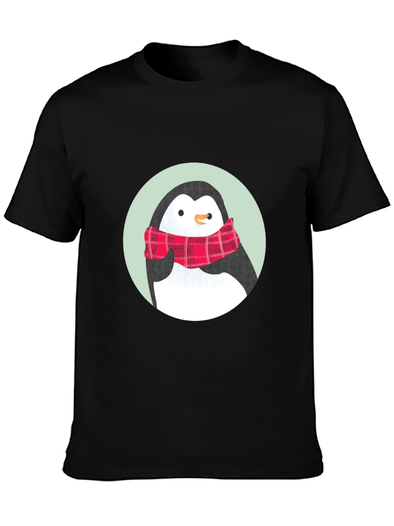 Penguin Scarf Graphic Tee - Classic Comfort