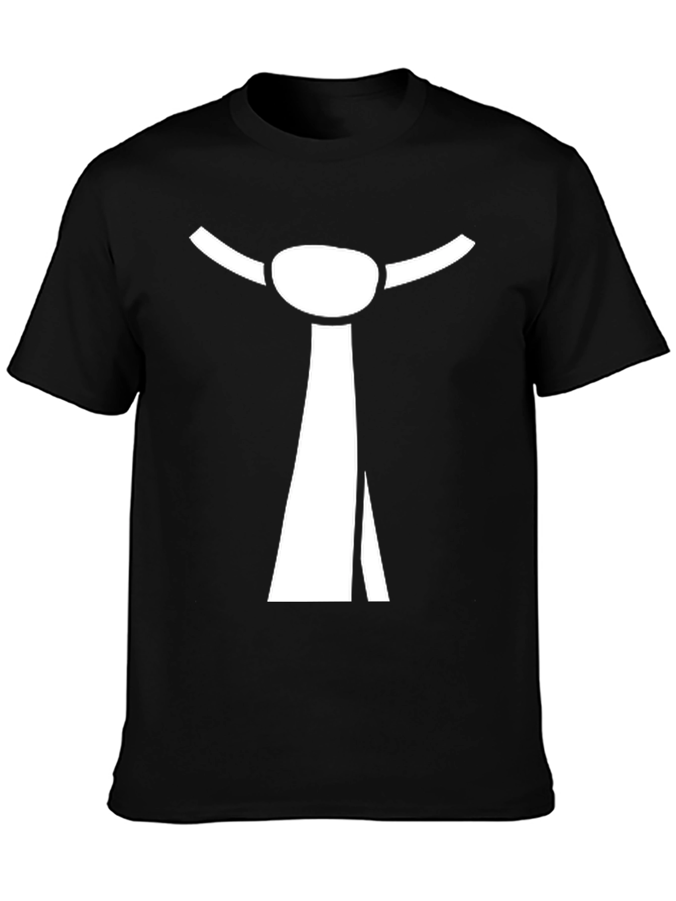 Funny Tie T-Shirt - Black Tee