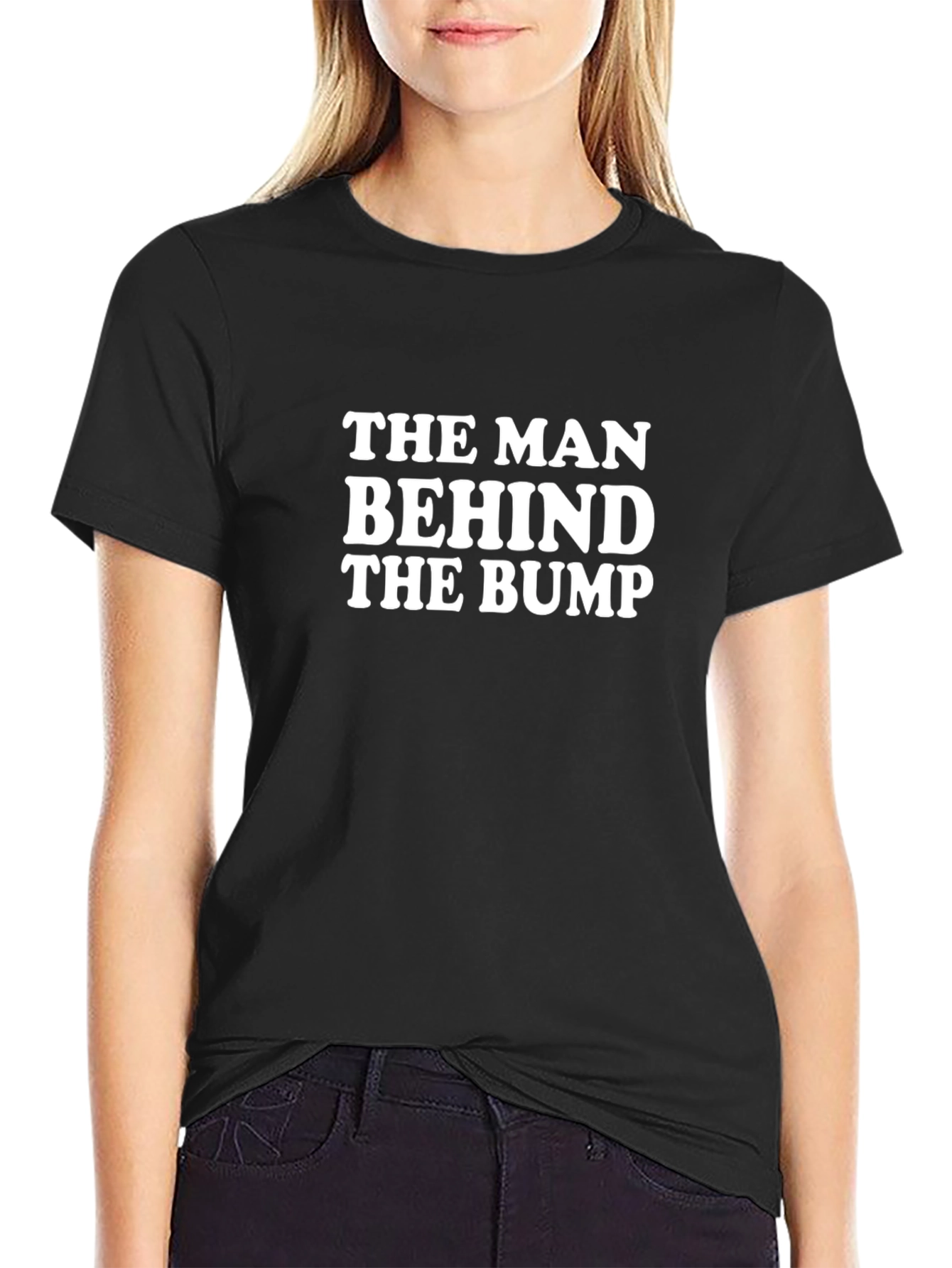 The Man Behind the Bump Funny T-Shirt