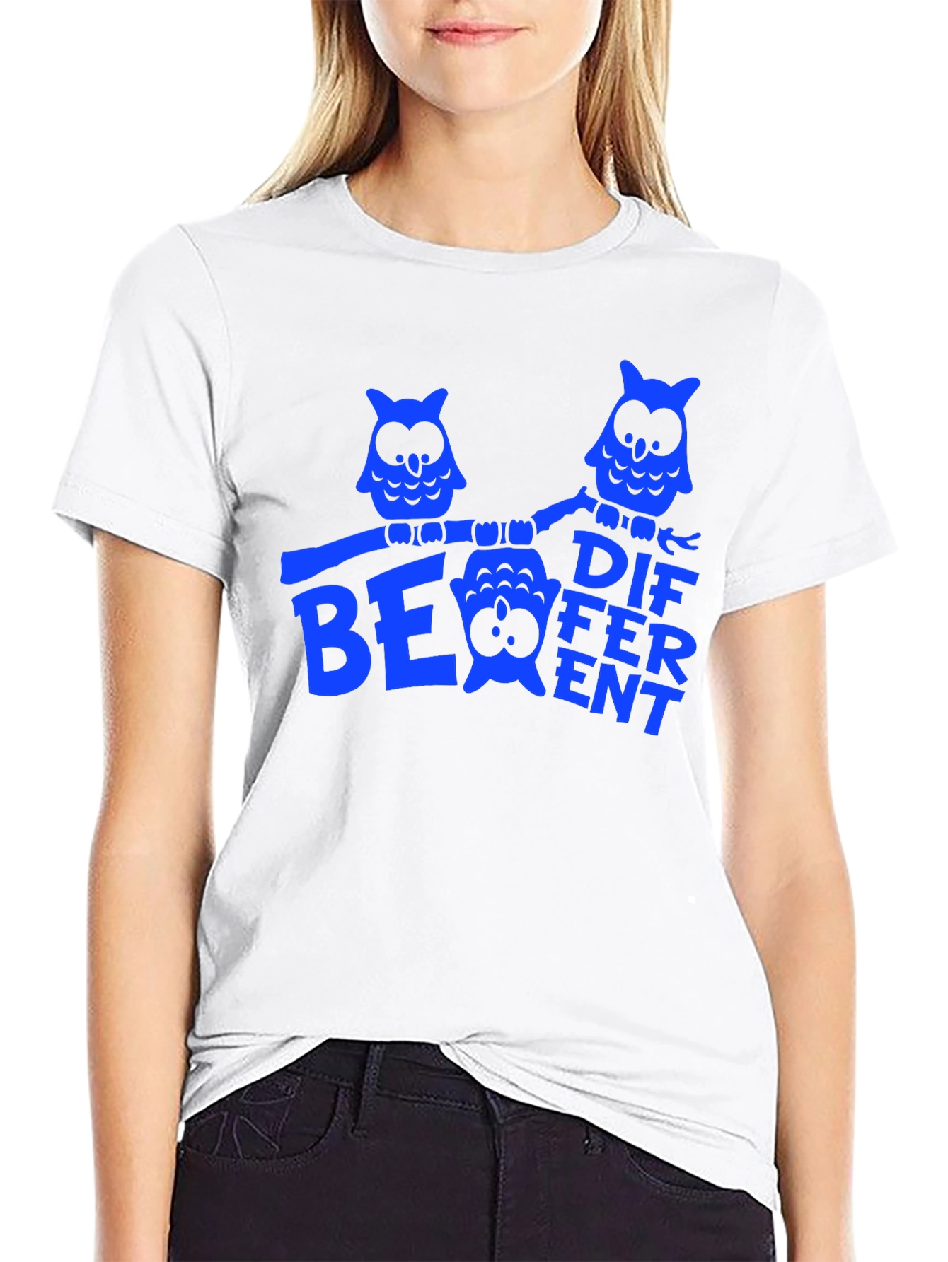 Be Different Owl T-Shirt - Black