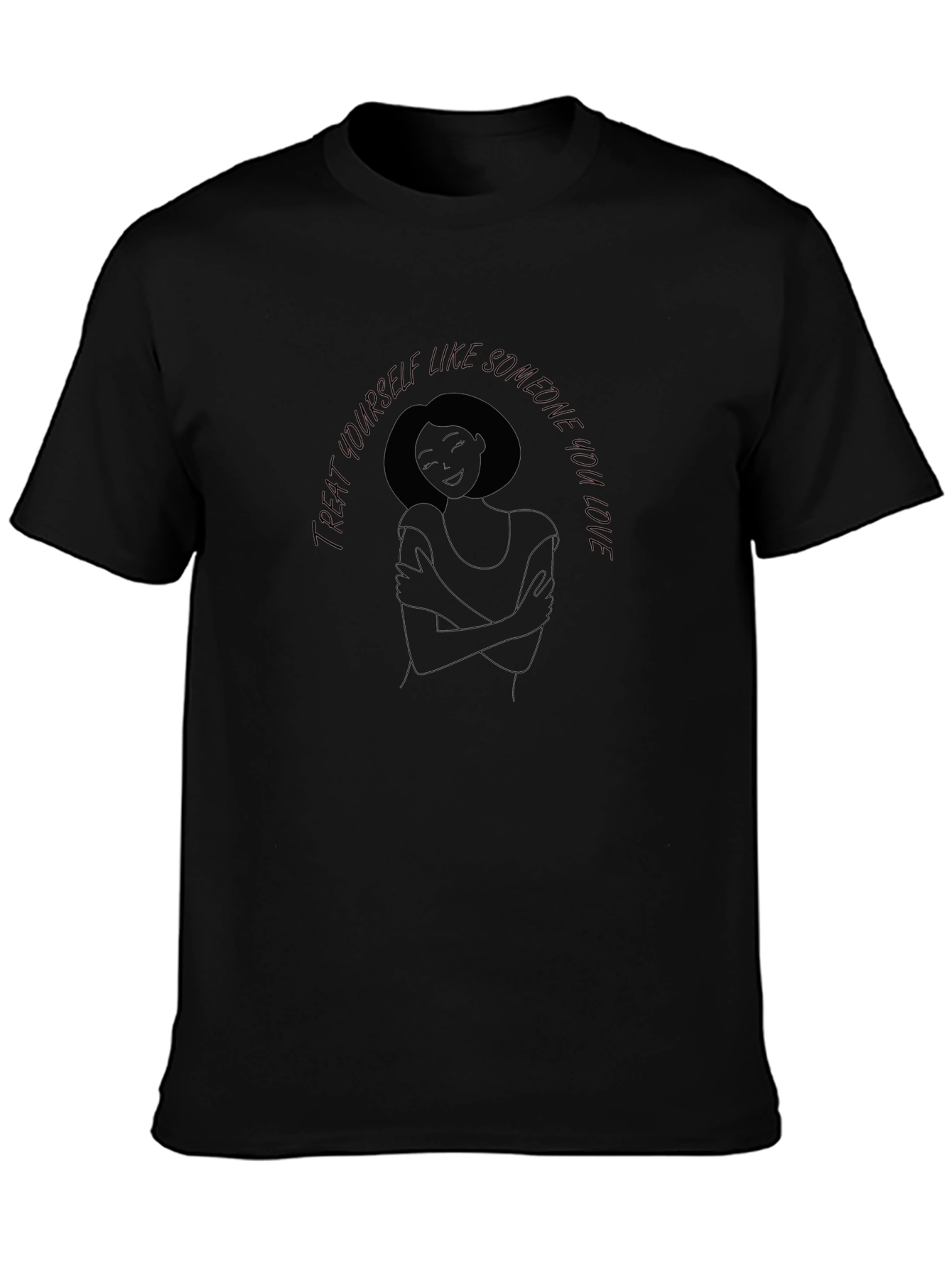Self-Love Embrace Tee - Black