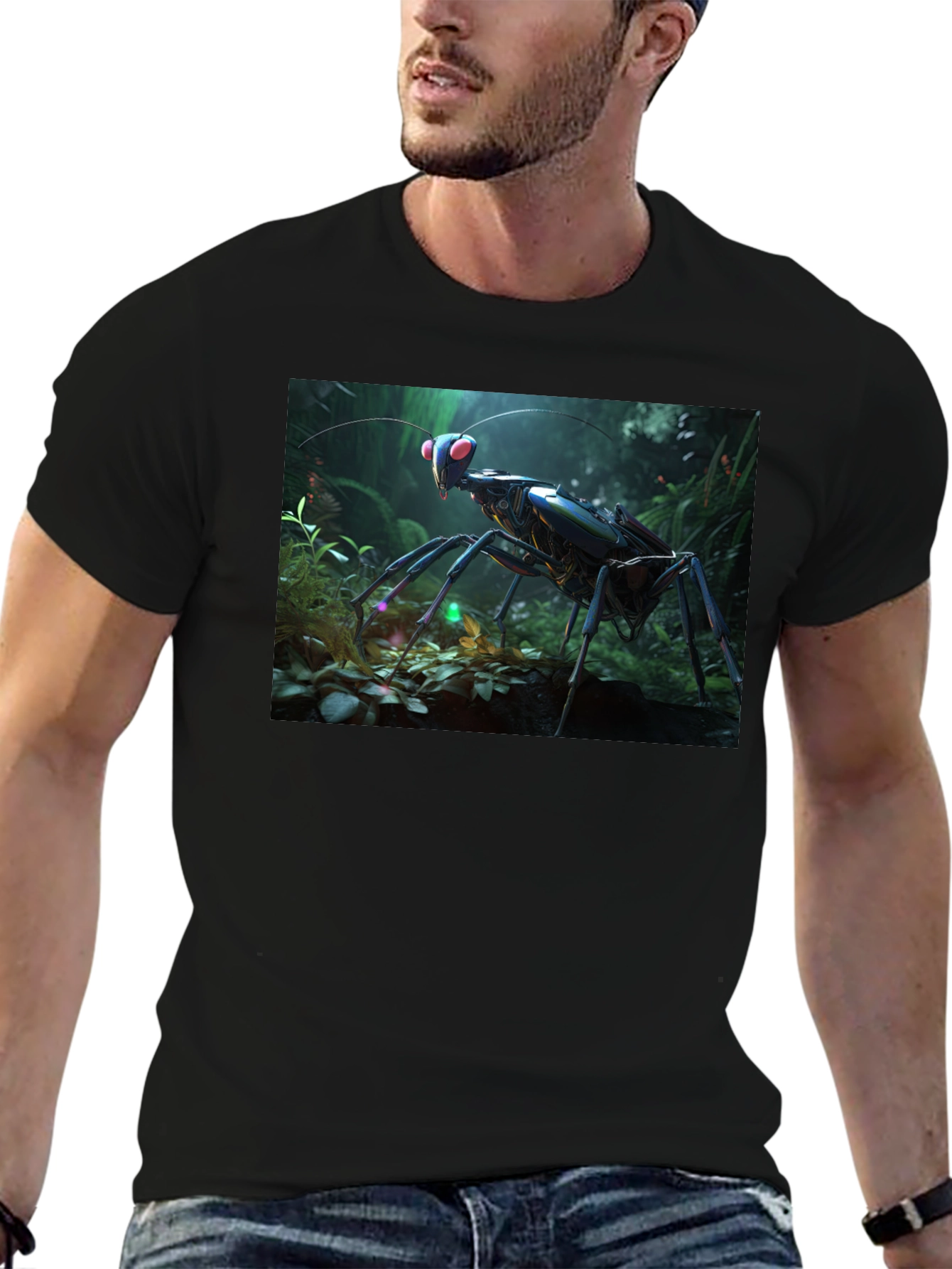 Mantis Graphic T-Shirt - Unique Insect Design