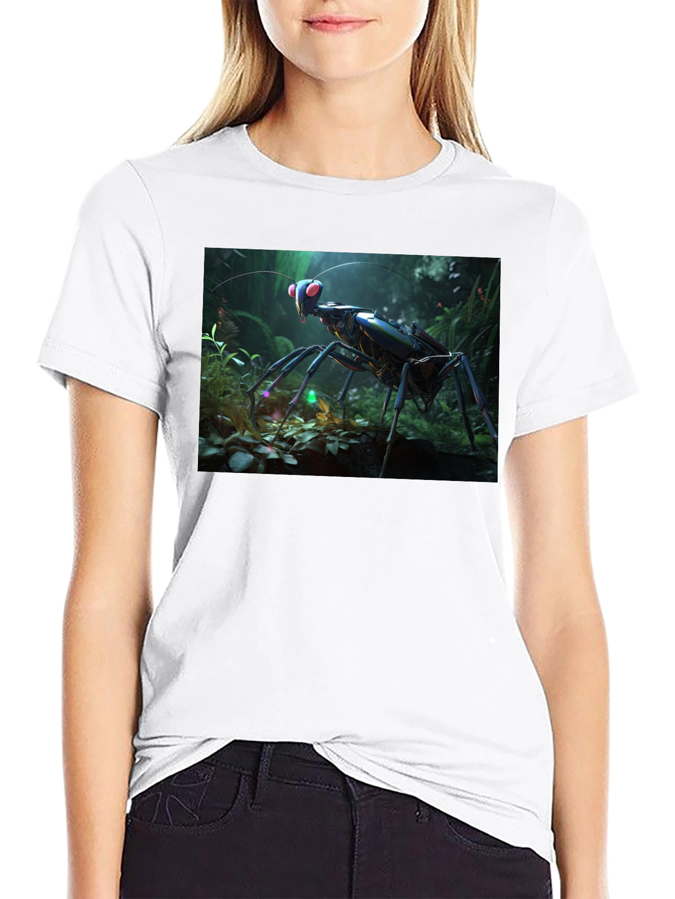 Mantis Graphic T-Shirt - Unique Insect Design