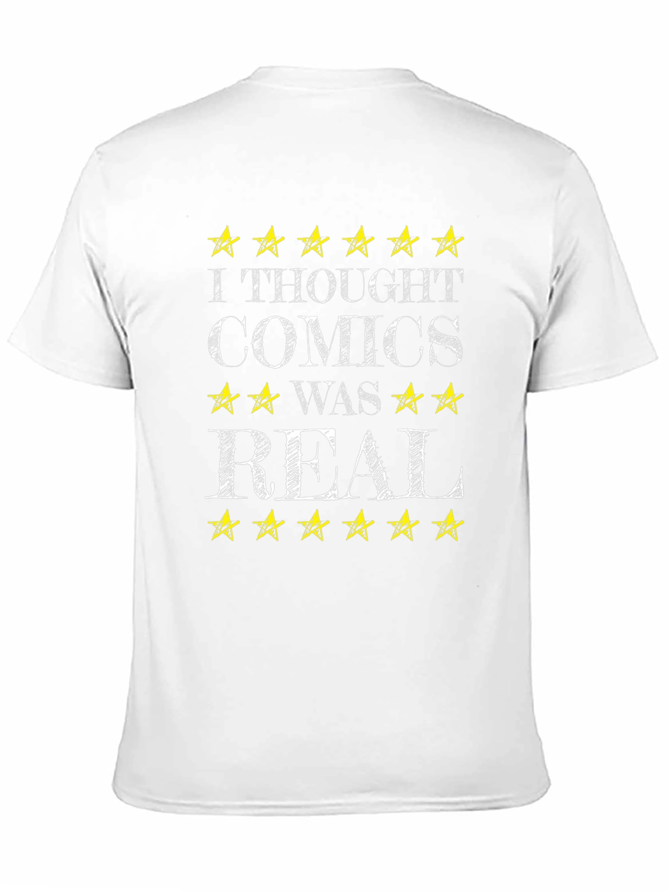 Comics Was Real Black T-Shirt