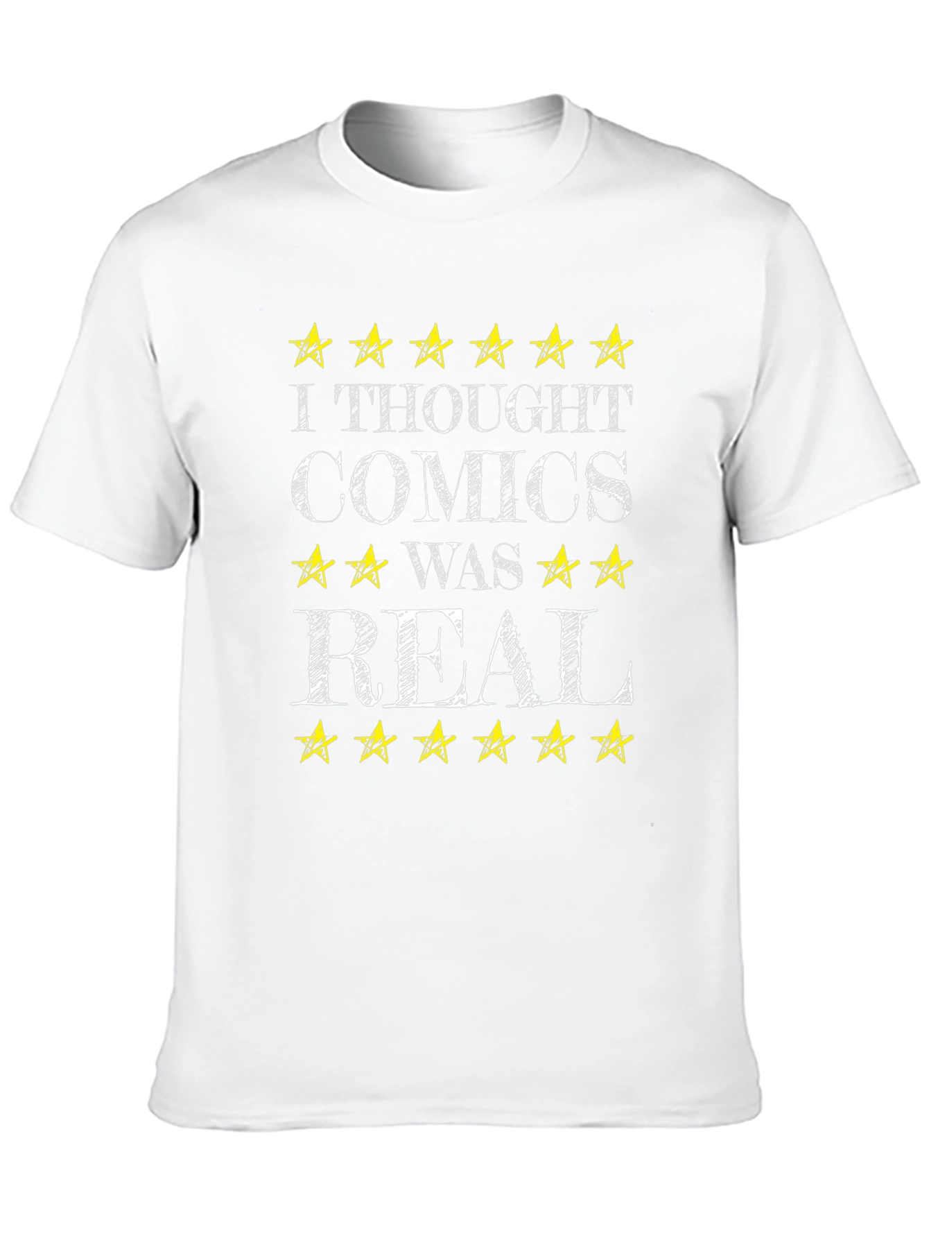 Comics Was Real Black T-Shirt