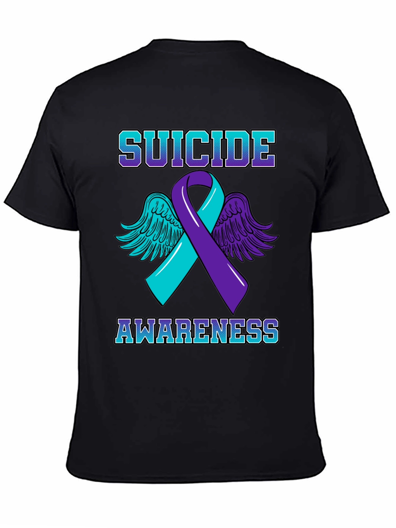 Suicide Awareness Ribbon Graphic T-Shirt