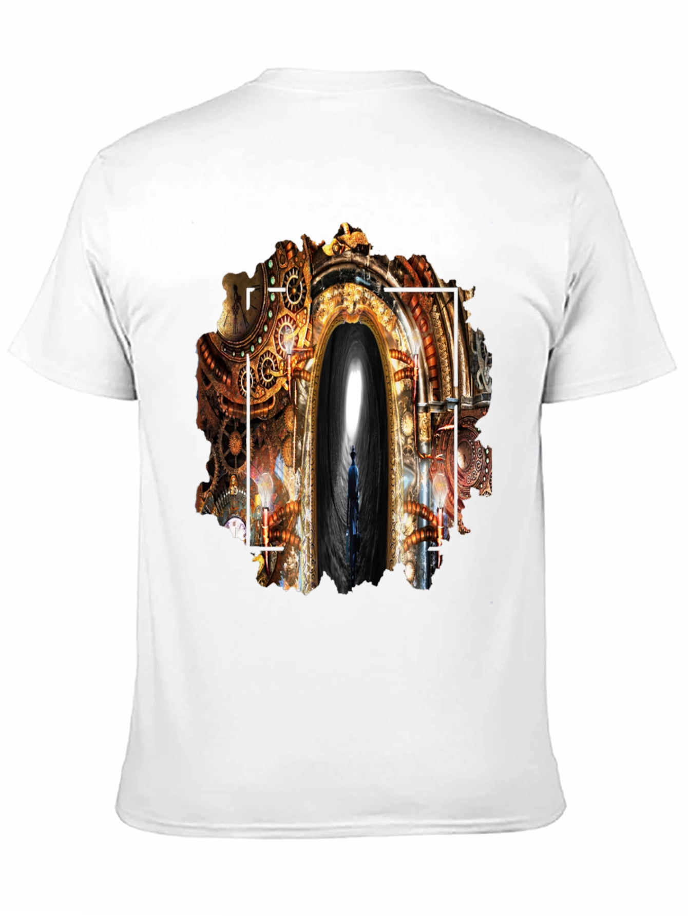 Steampunk Portal Graphic Tee - Unique Design