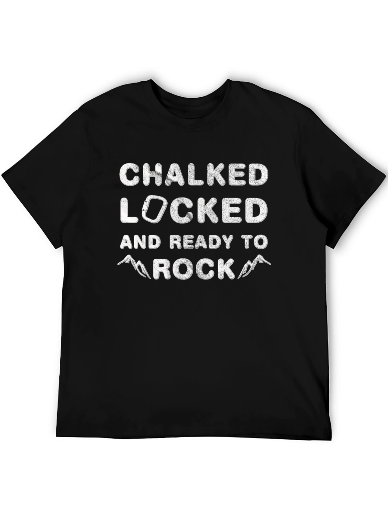 Chalked Locked Ready To Rock Black T-Shirt