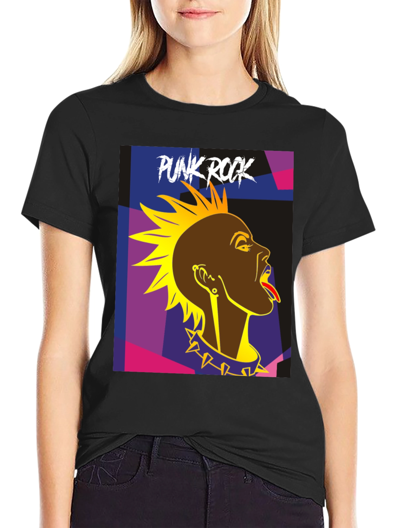 Punk Rock Graphic T-Shirt - Edgy Style