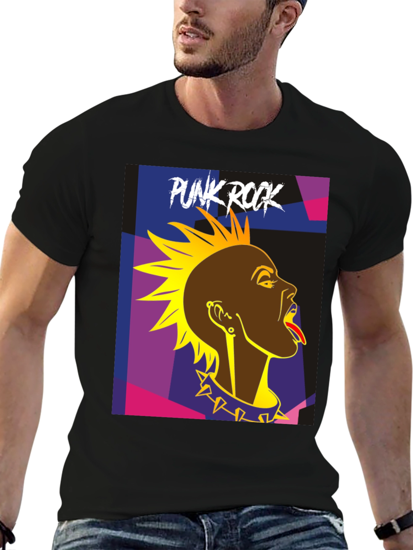 Punk Rock Graphic T-Shirt - Edgy Style