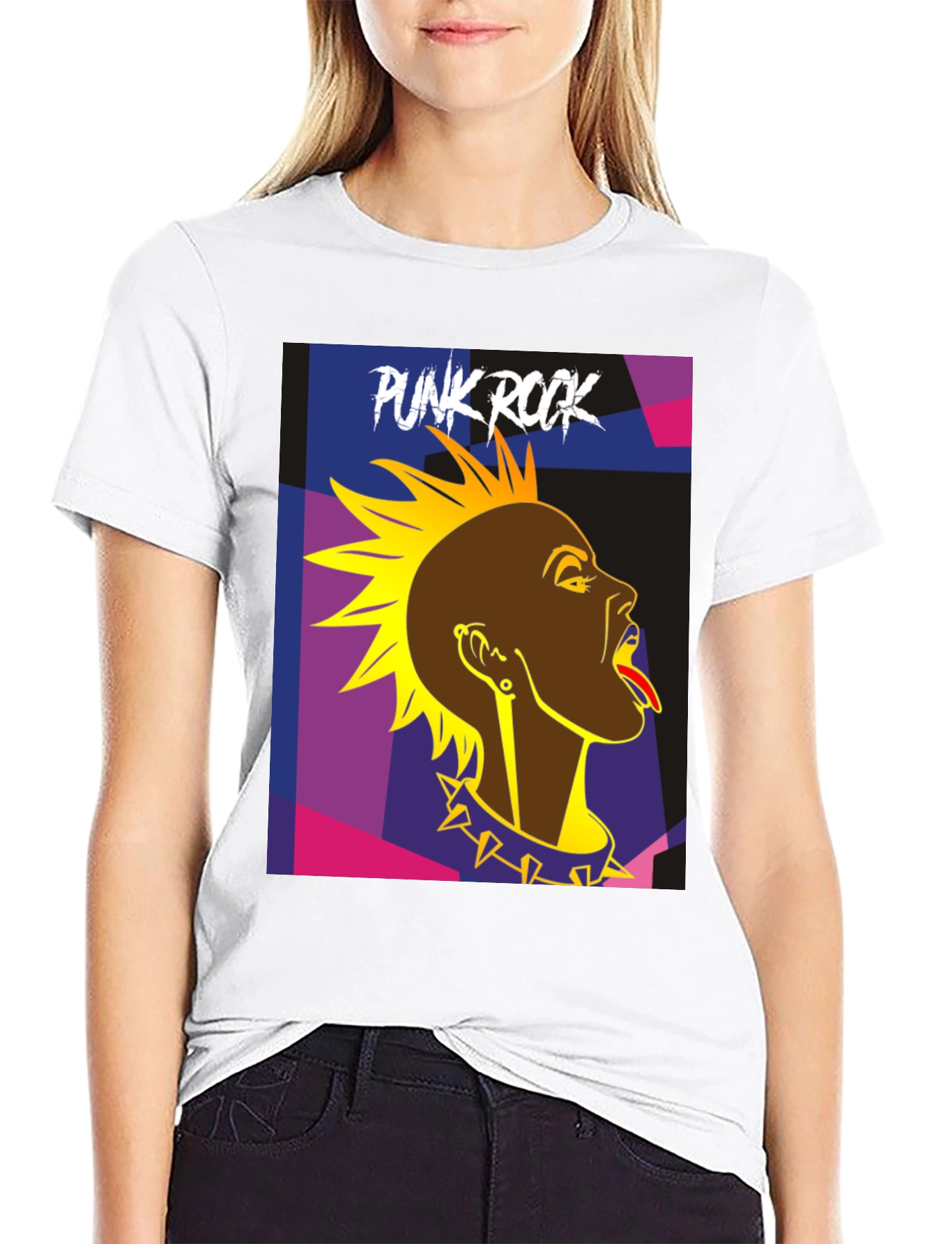 Punk Rock Graphic T-Shirt - Edgy Style