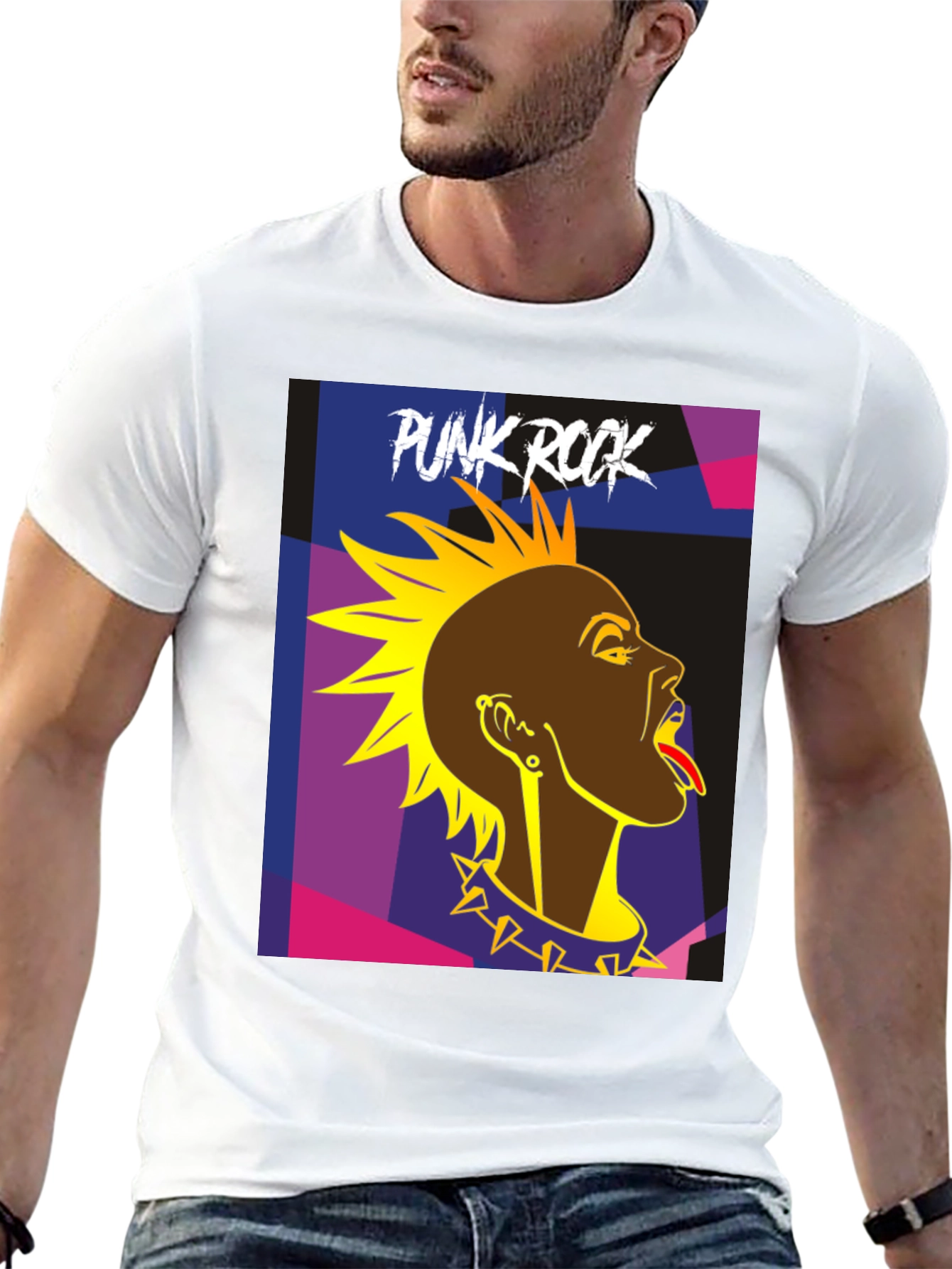 Punk Rock Graphic T-Shirt - Edgy Style