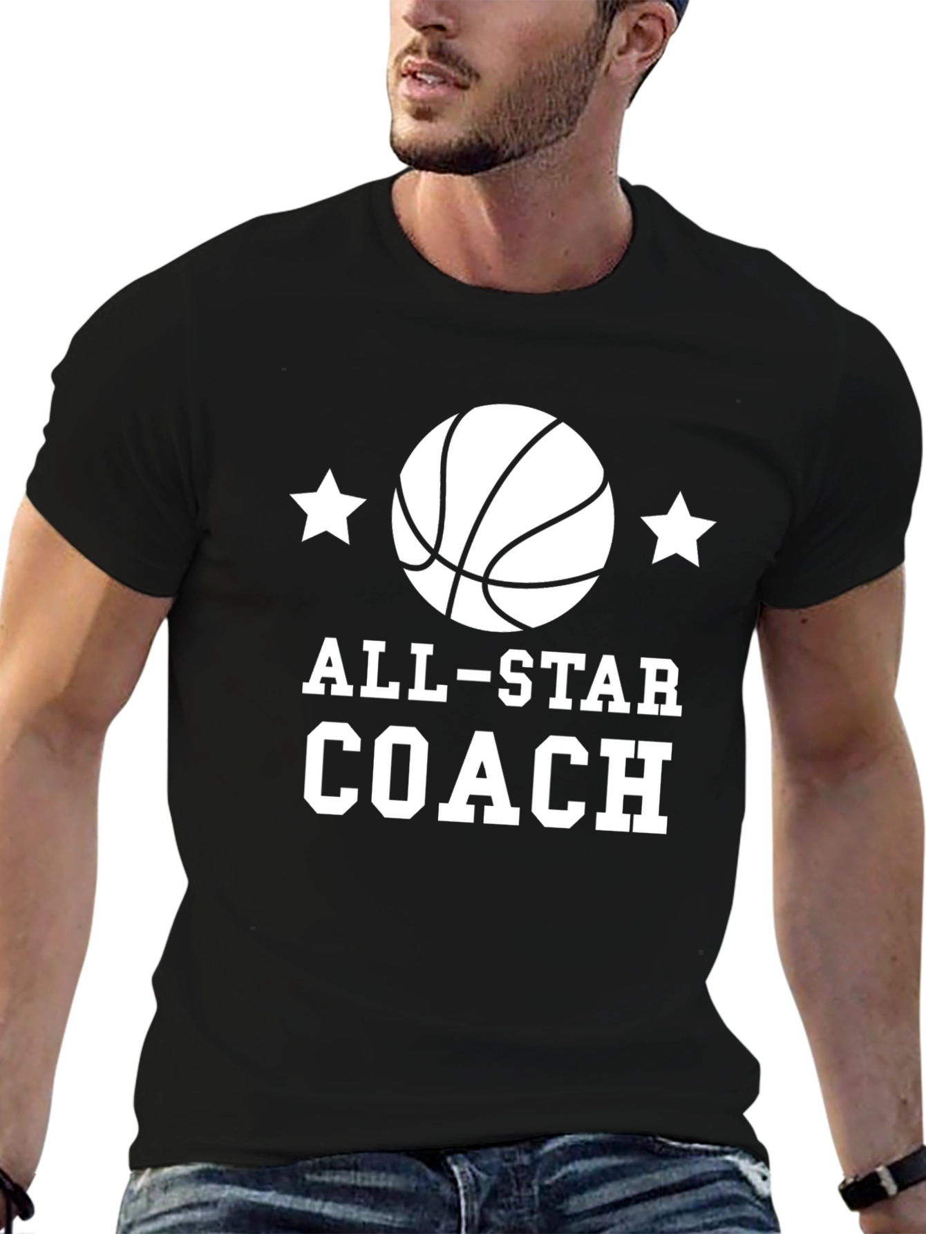 All-Star Coach Basketball Graphic T-Shirt