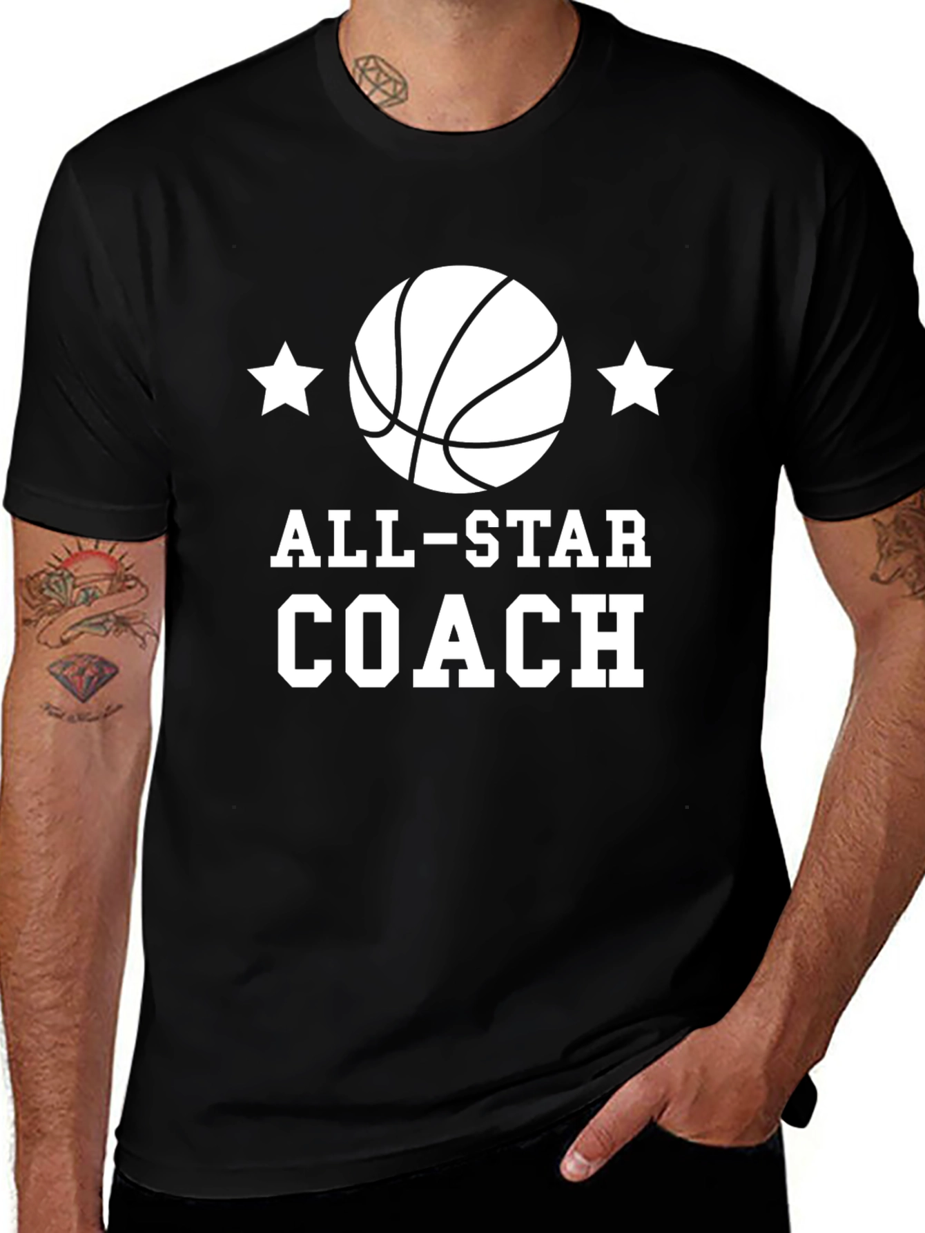 All-Star Coach Basketball Graphic T-Shirt
