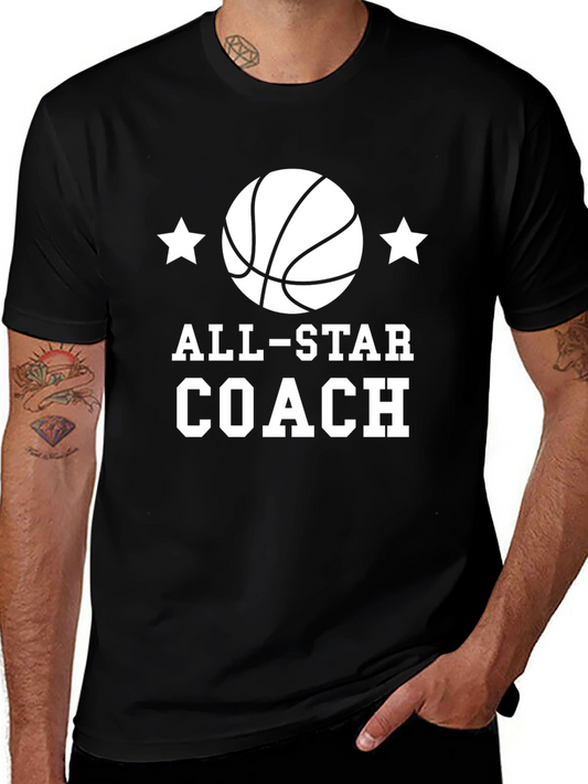 All-Star Coach Basketball Graphic T-Shirt