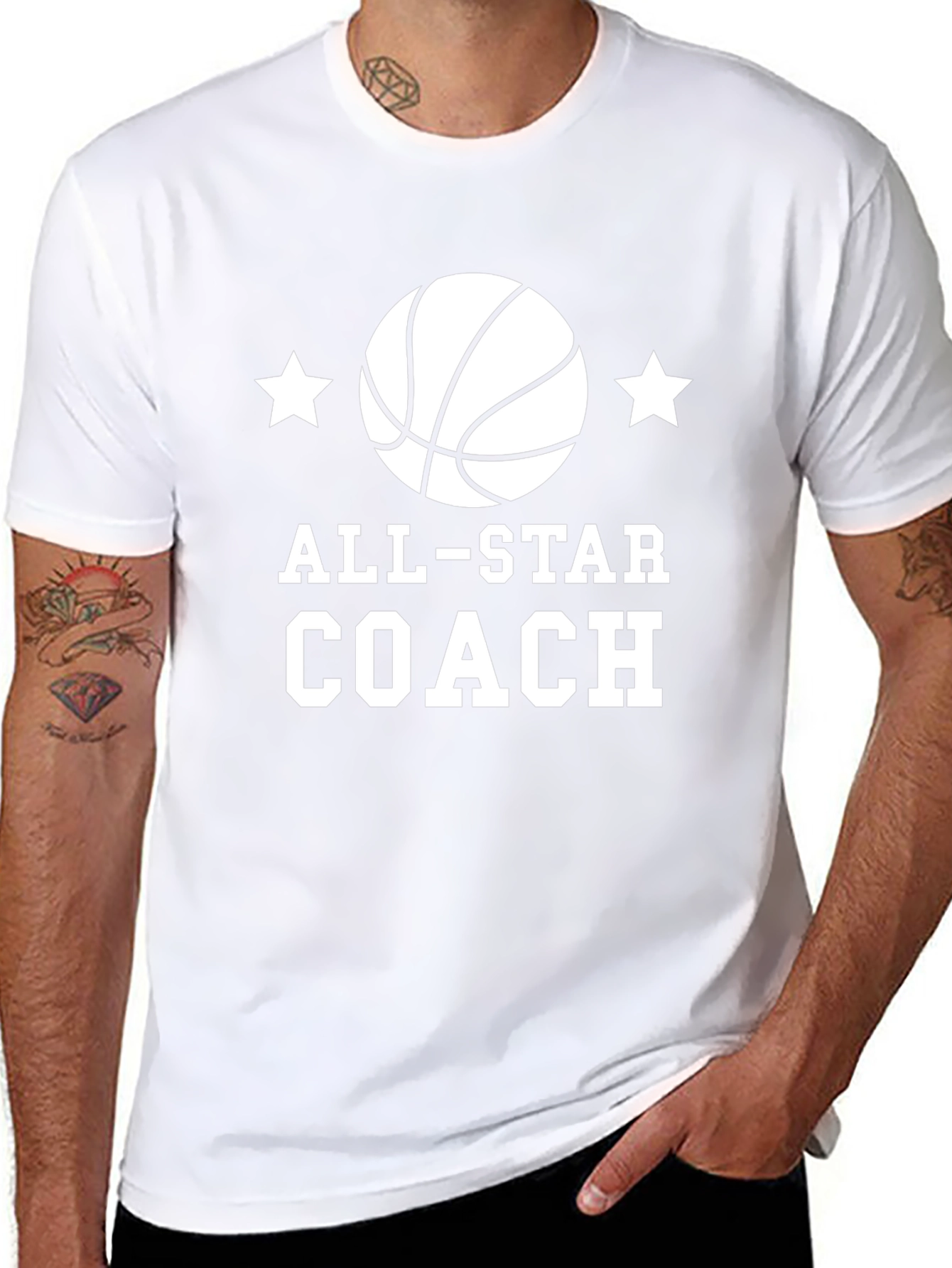 All-Star Coach Basketball Graphic T-Shirt