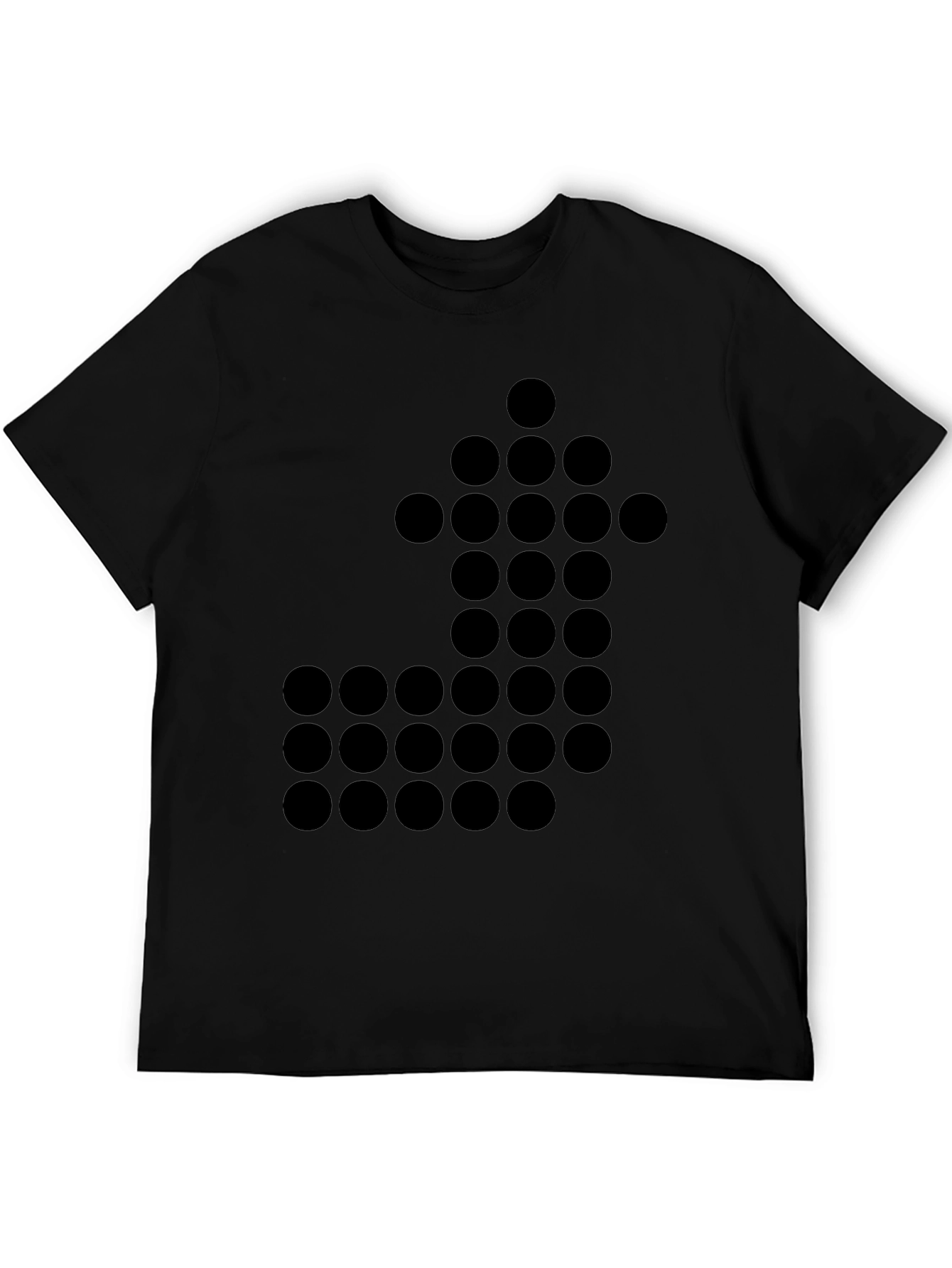 Retro 8-Bit Arrow Black Graphic Tee