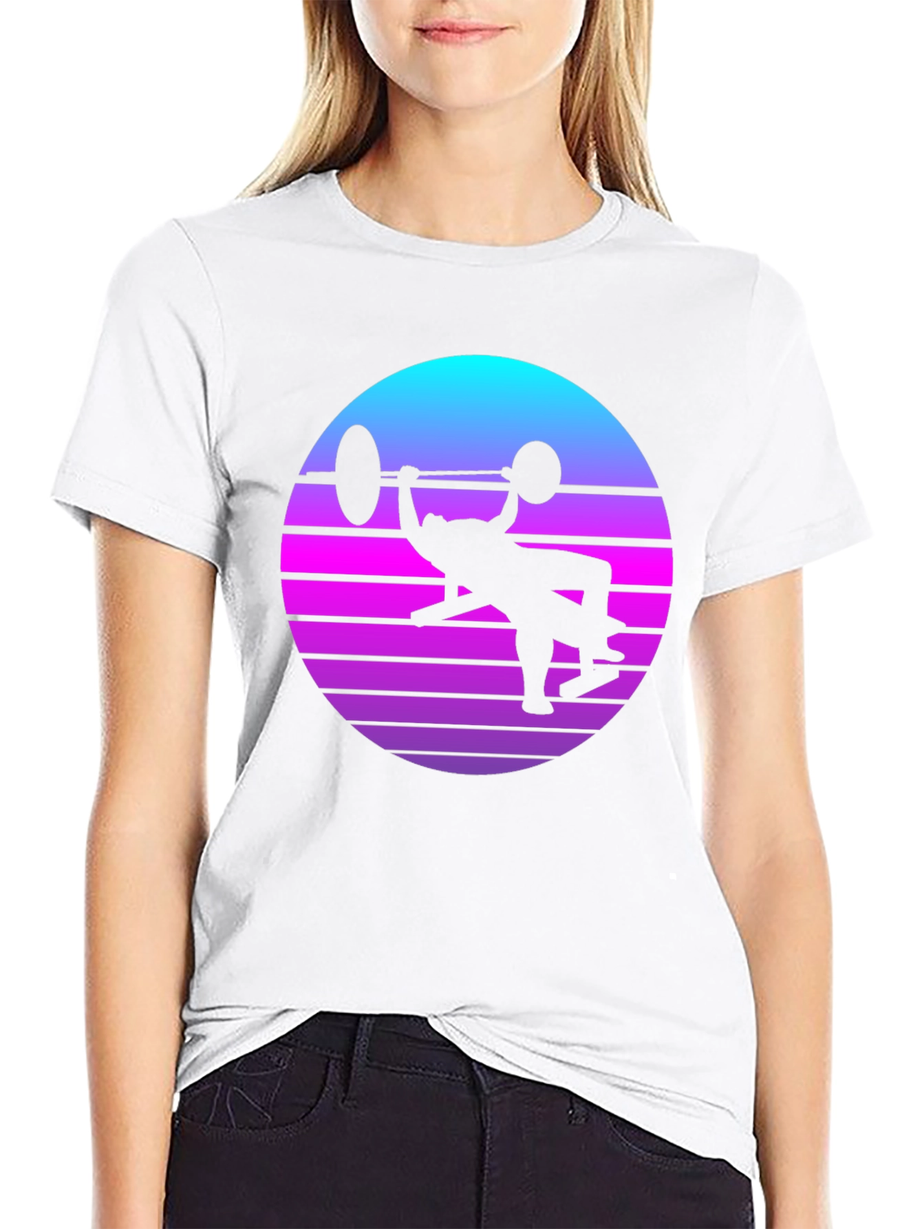 Retro Sunset Workout T-Shirt
