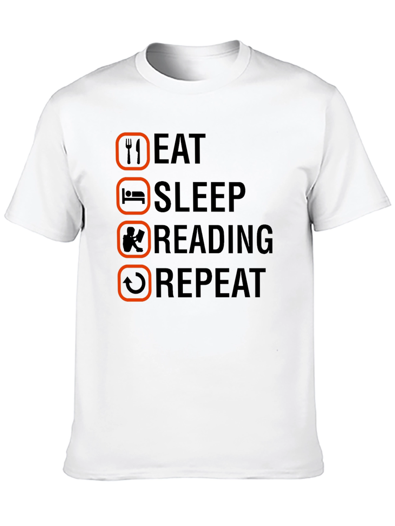 Eat Sleep Reading Repeat T-Shirt - Book Lover Tee