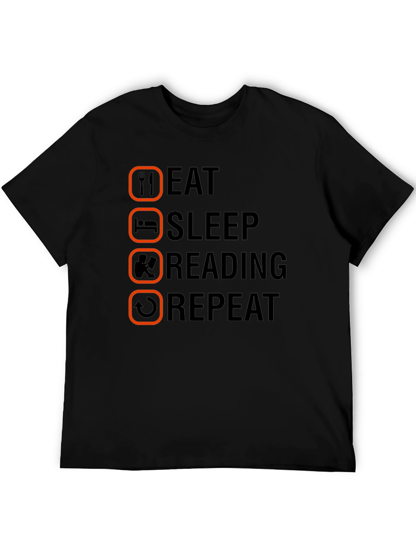 Eat Sleep Reading Repeat T-Shirt - Book Lover Tee