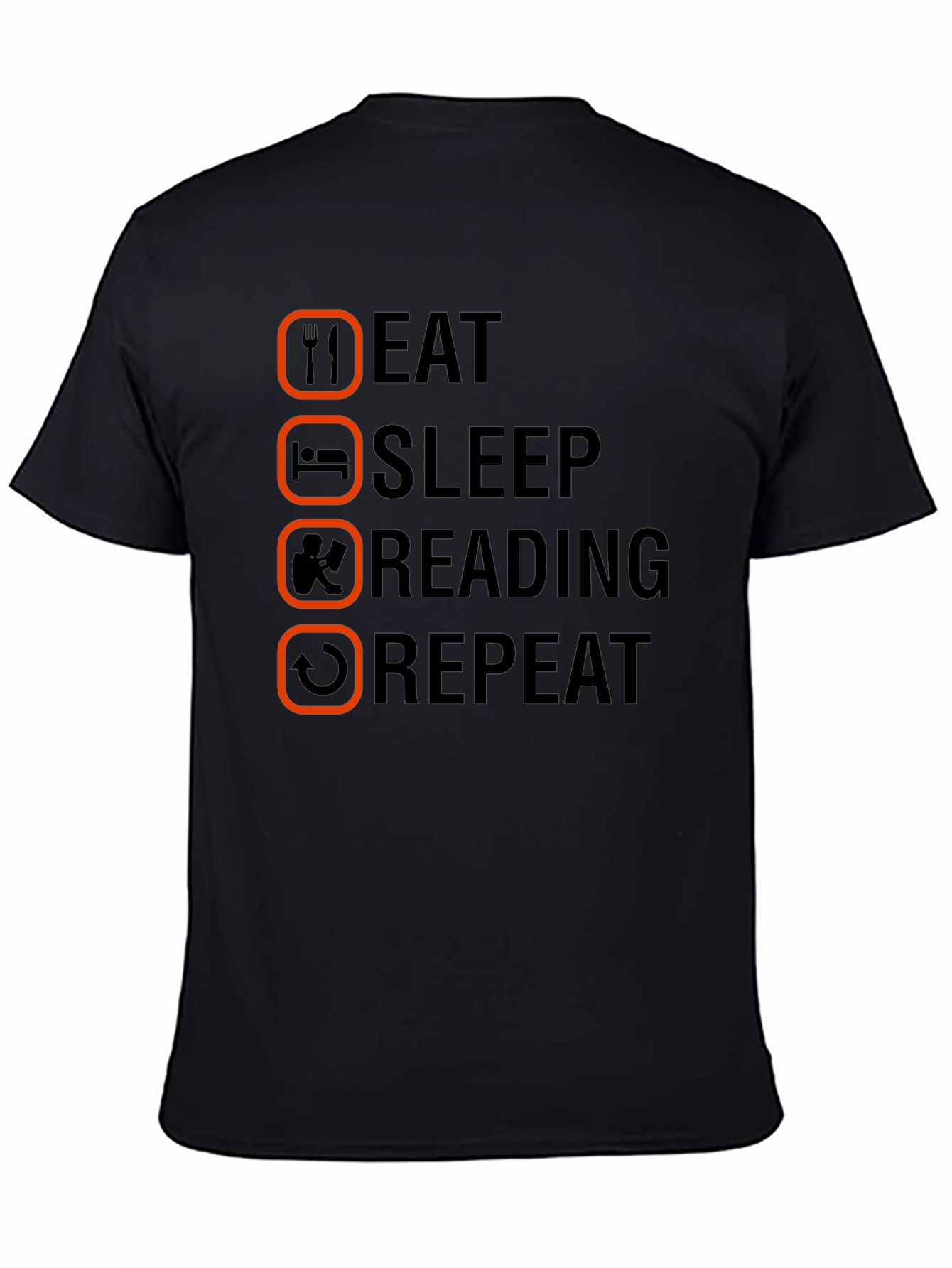 Eat Sleep Reading Repeat T-Shirt - Book Lover Tee