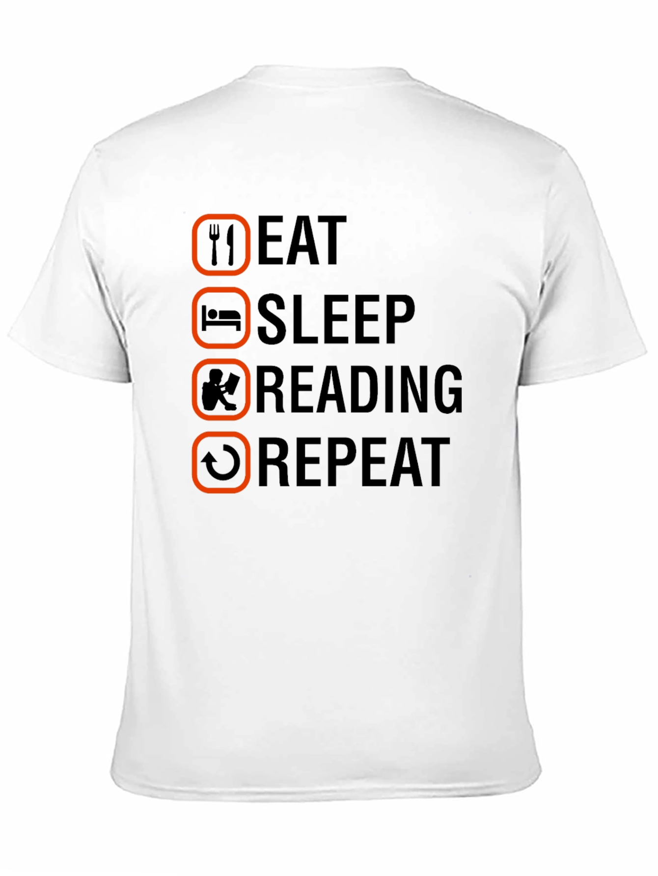 Eat Sleep Reading Repeat T-Shirt - Book Lover Tee