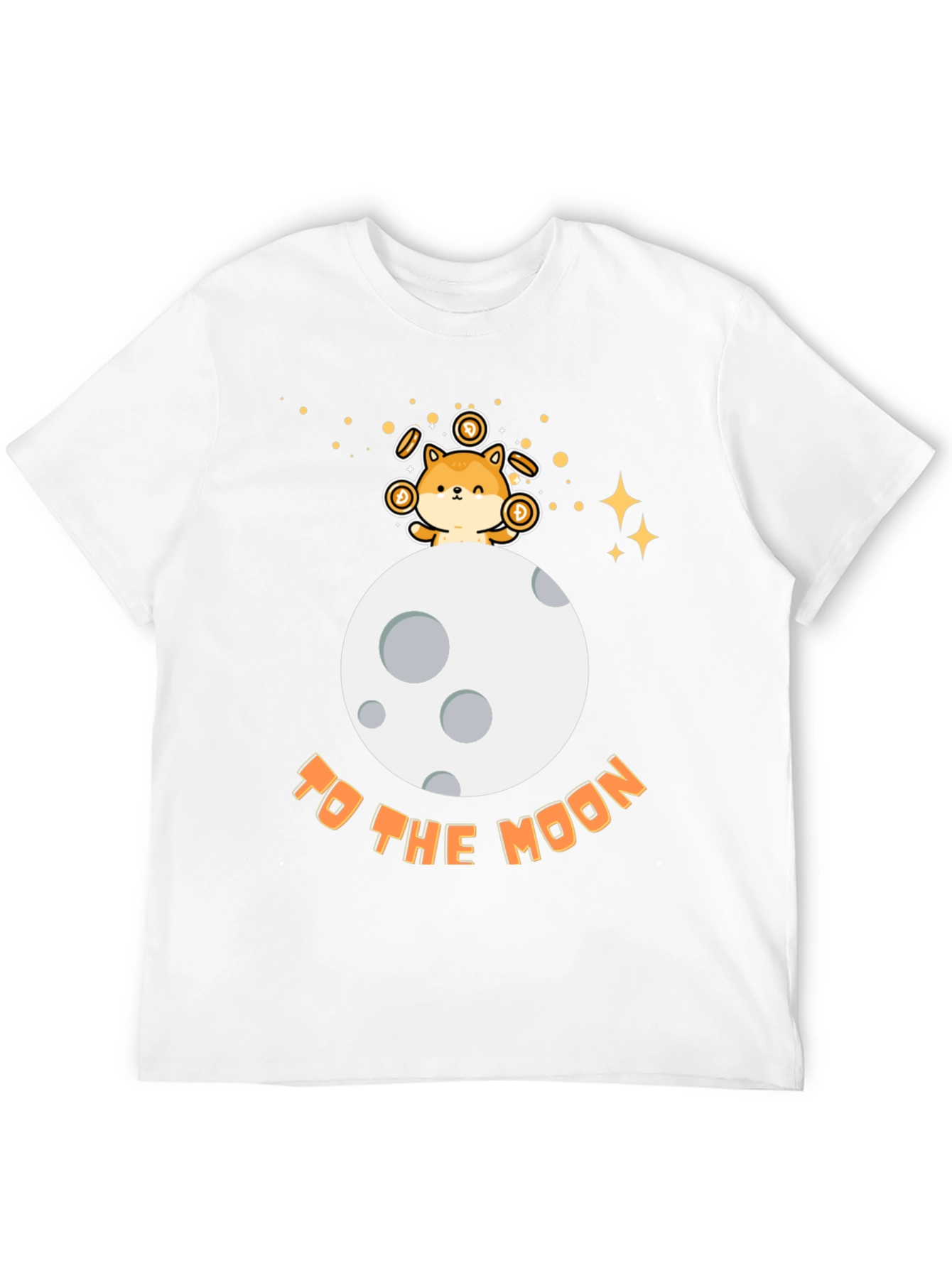 Doge to the Moon Black T-Shirt