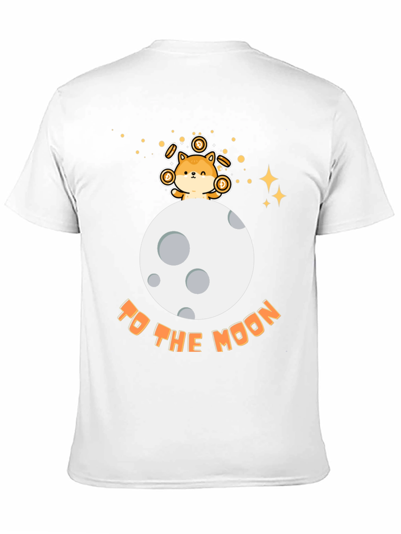 Doge to the Moon Black T-Shirt