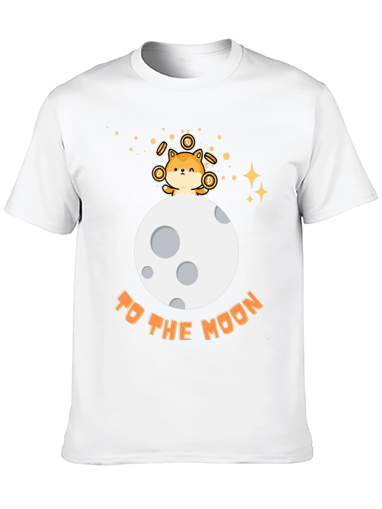 Doge to the Moon Black T-Shirt