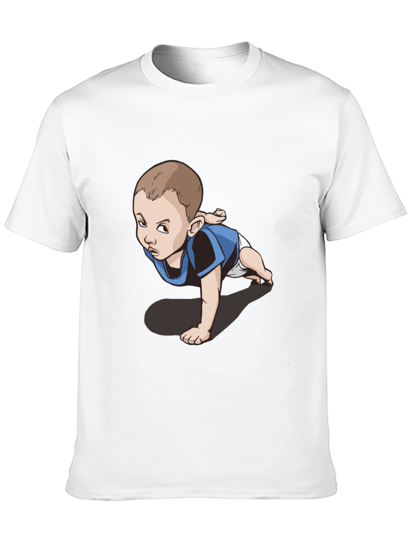 Funny Baby Graphic Tee - Crawling Kid T-Shirt