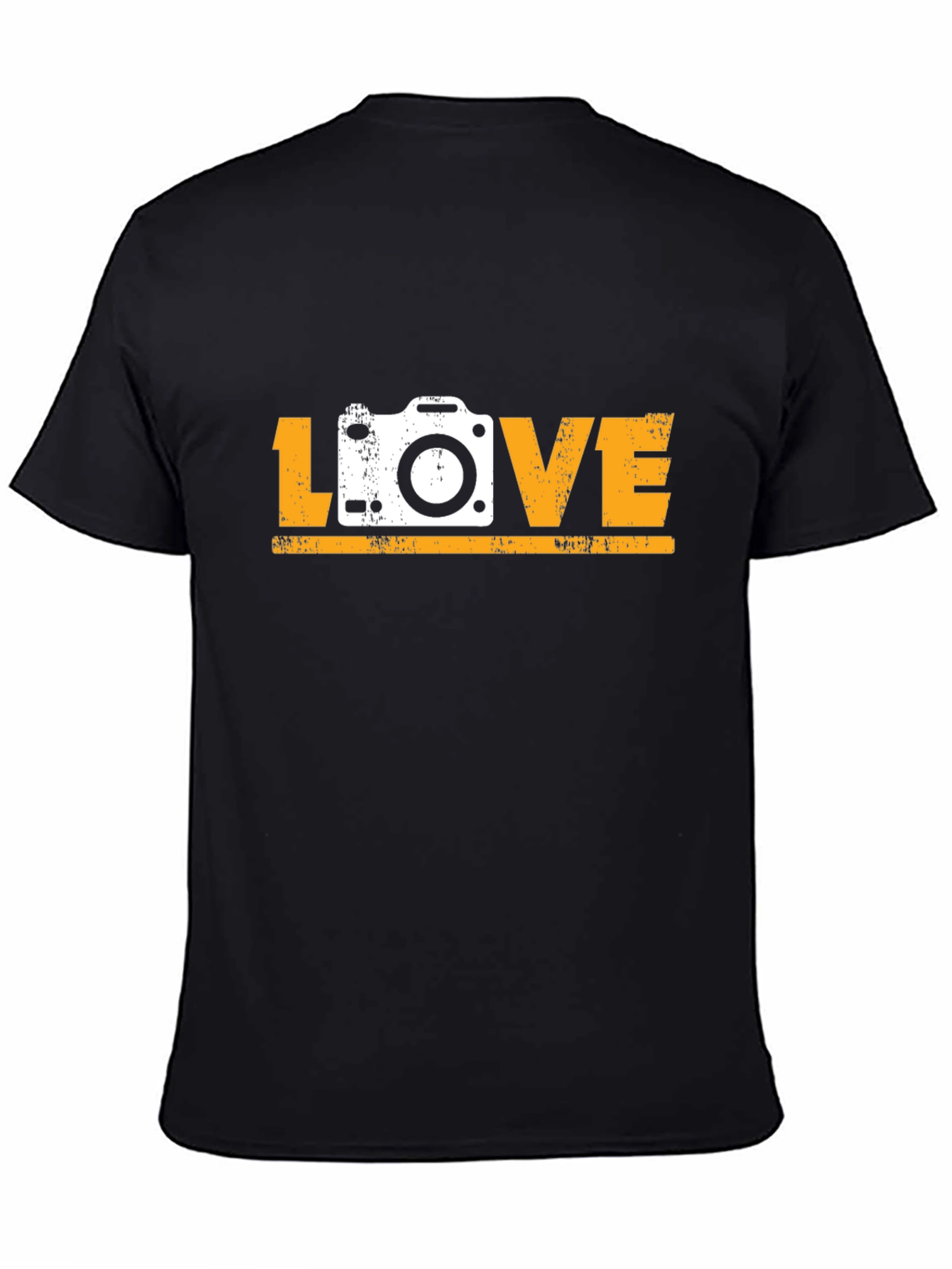 Photographer LOVE Graphic Tee - Black Cotton T-Shirt