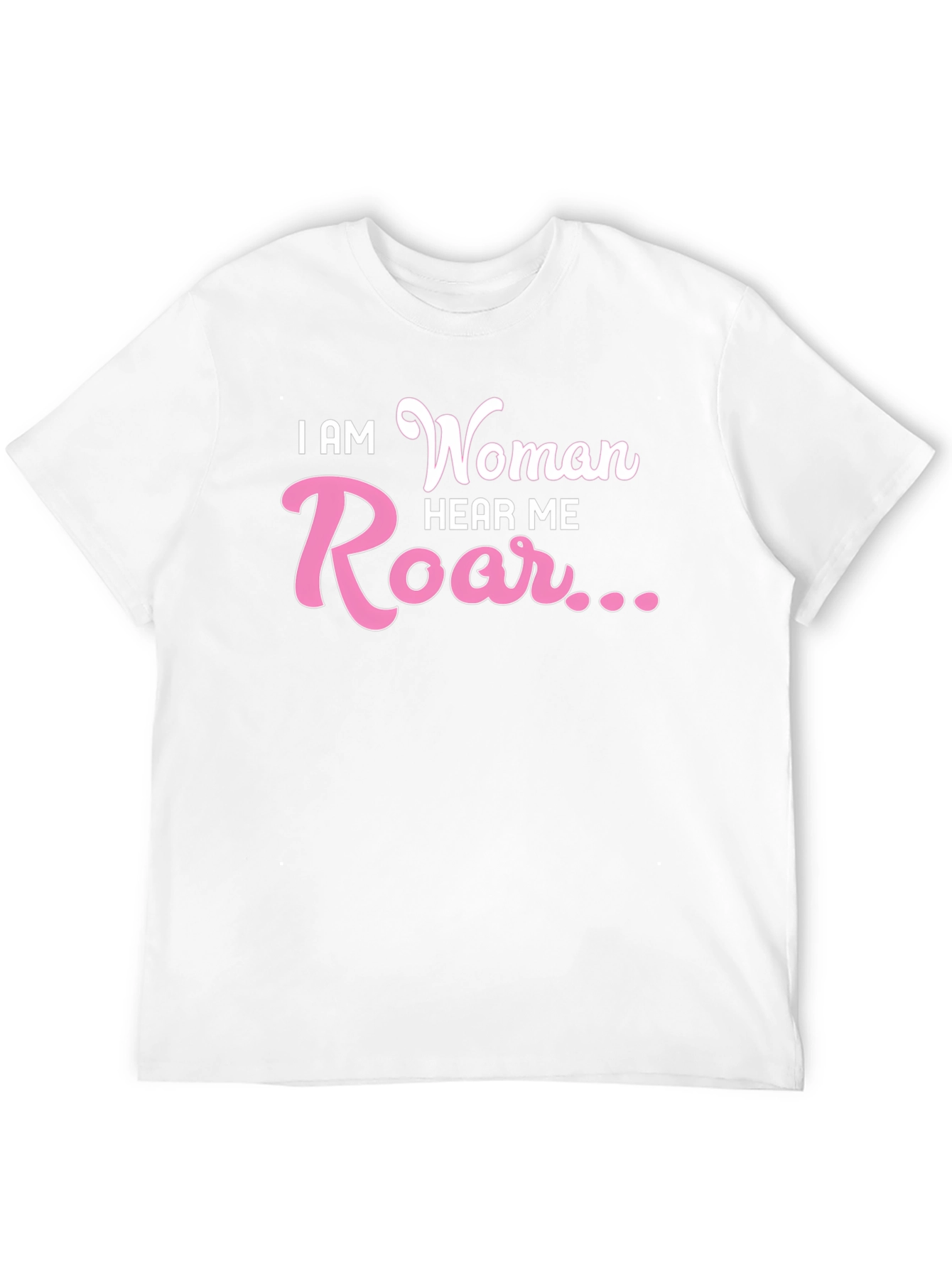 I AM Woman Hear Me Roar Black T-Shirt