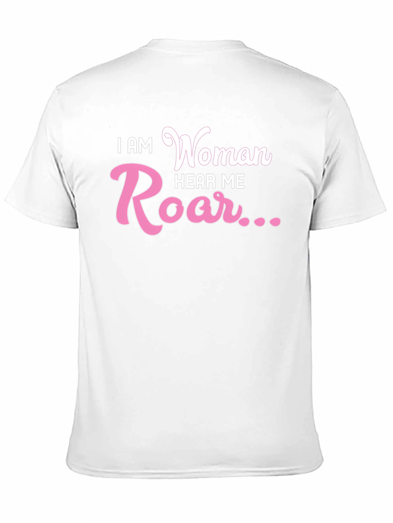 I AM Woman Hear Me Roar Black T-Shirt
