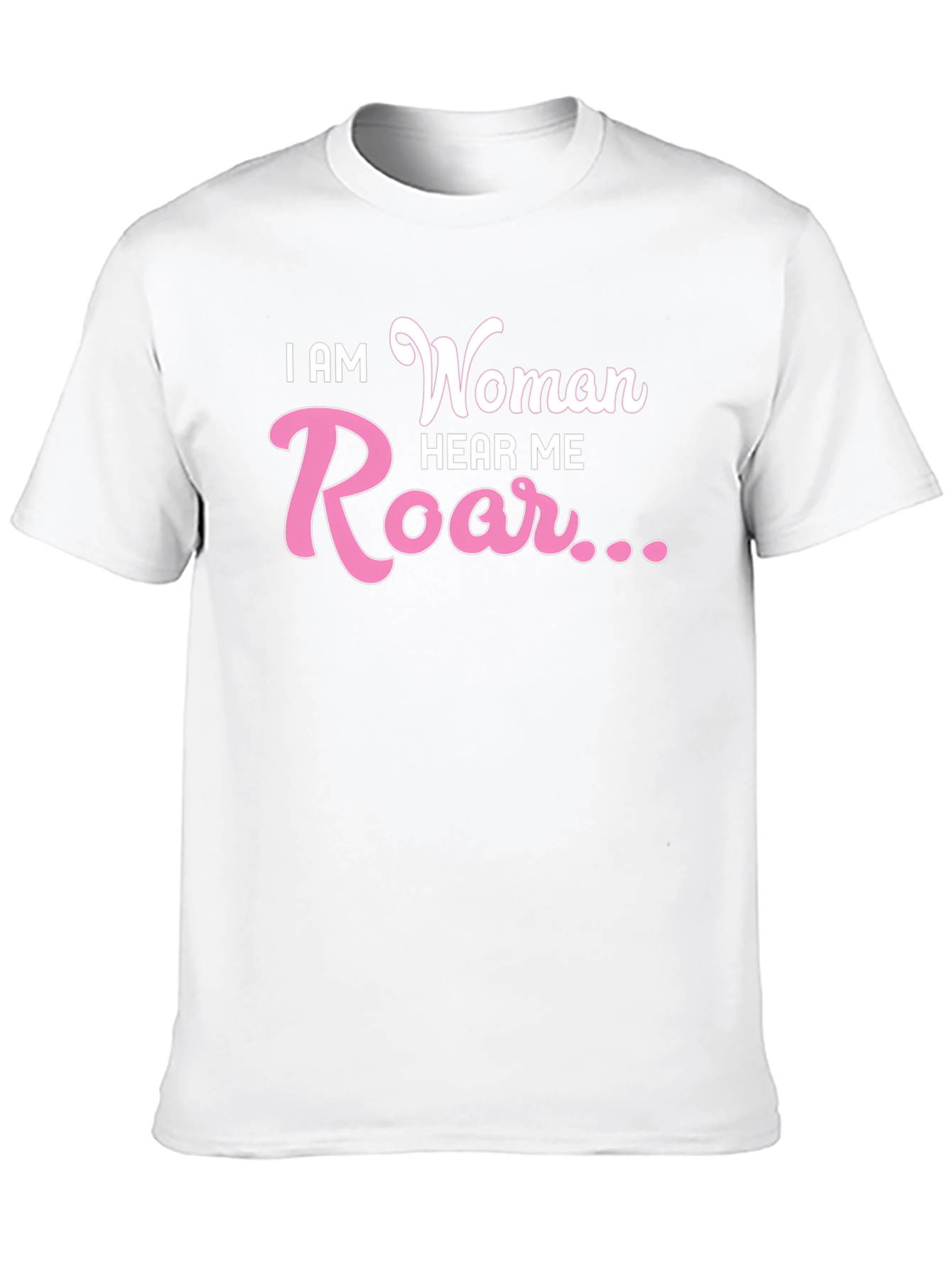 I AM Woman Hear Me Roar Black T-Shirt