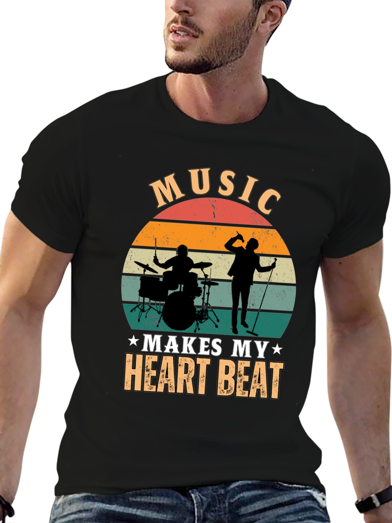 Music Makes My Heart Beat T-Shirt