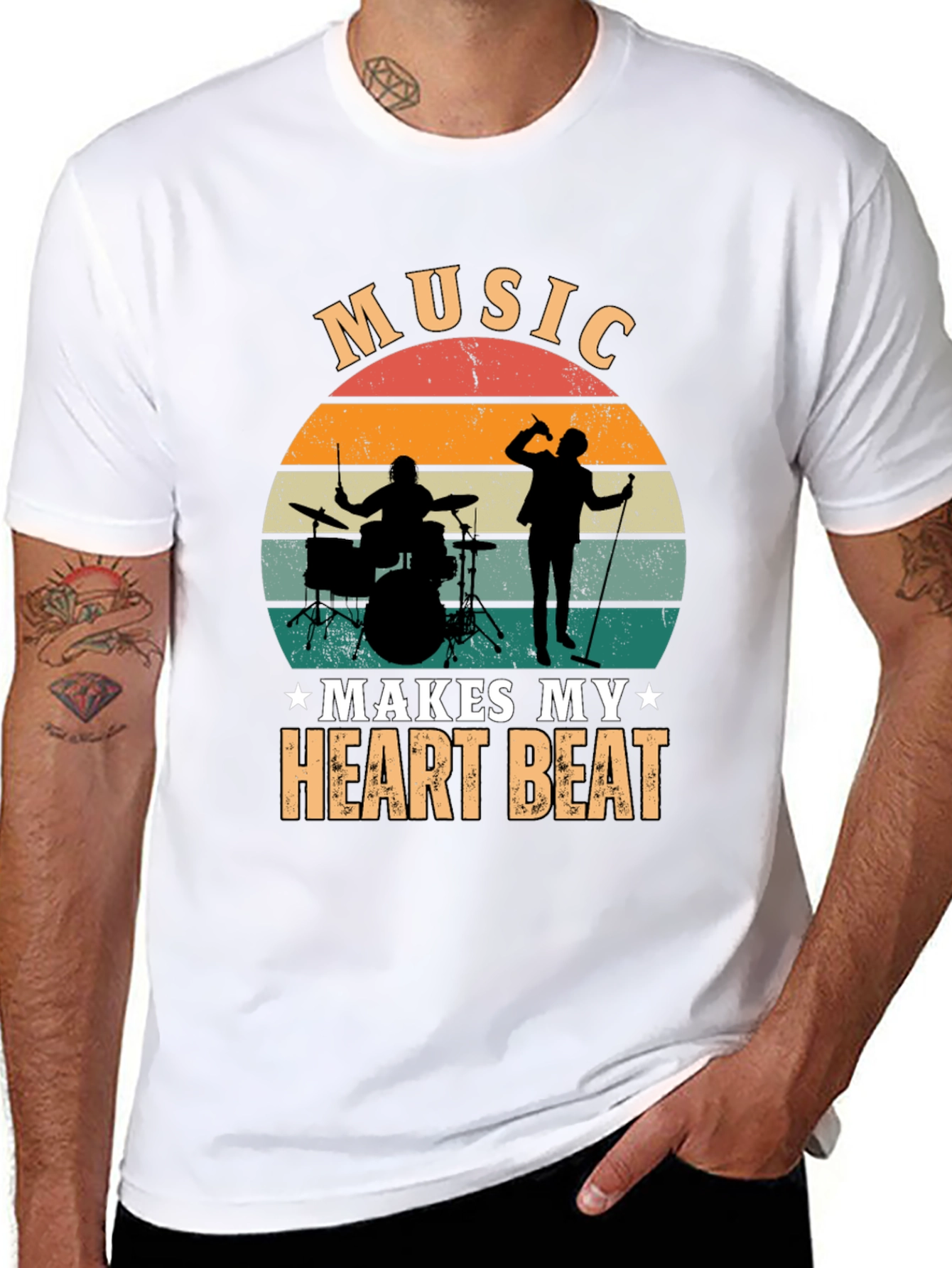 Music Makes My Heart Beat T-Shirt