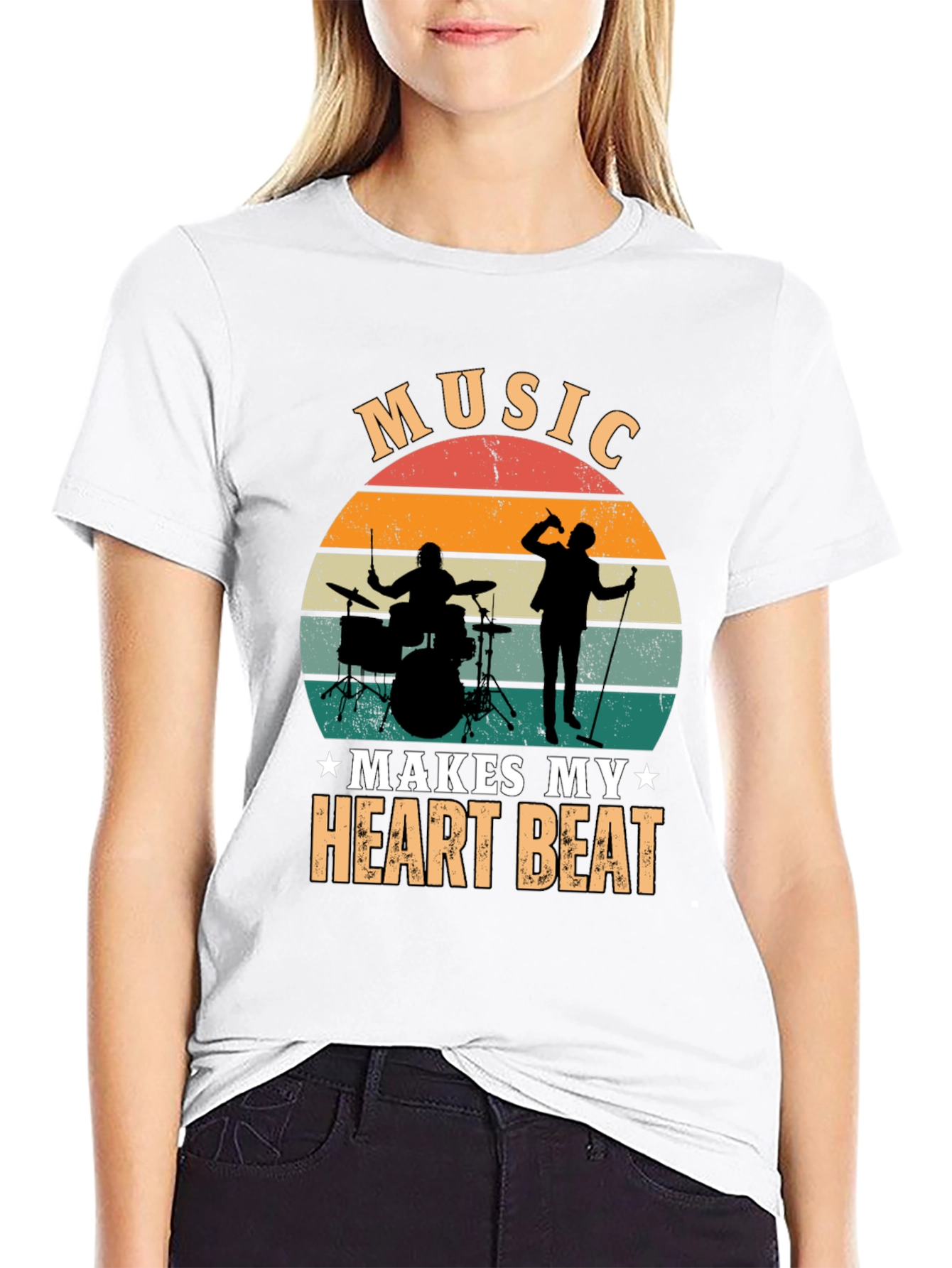 Music Makes My Heart Beat T-Shirt