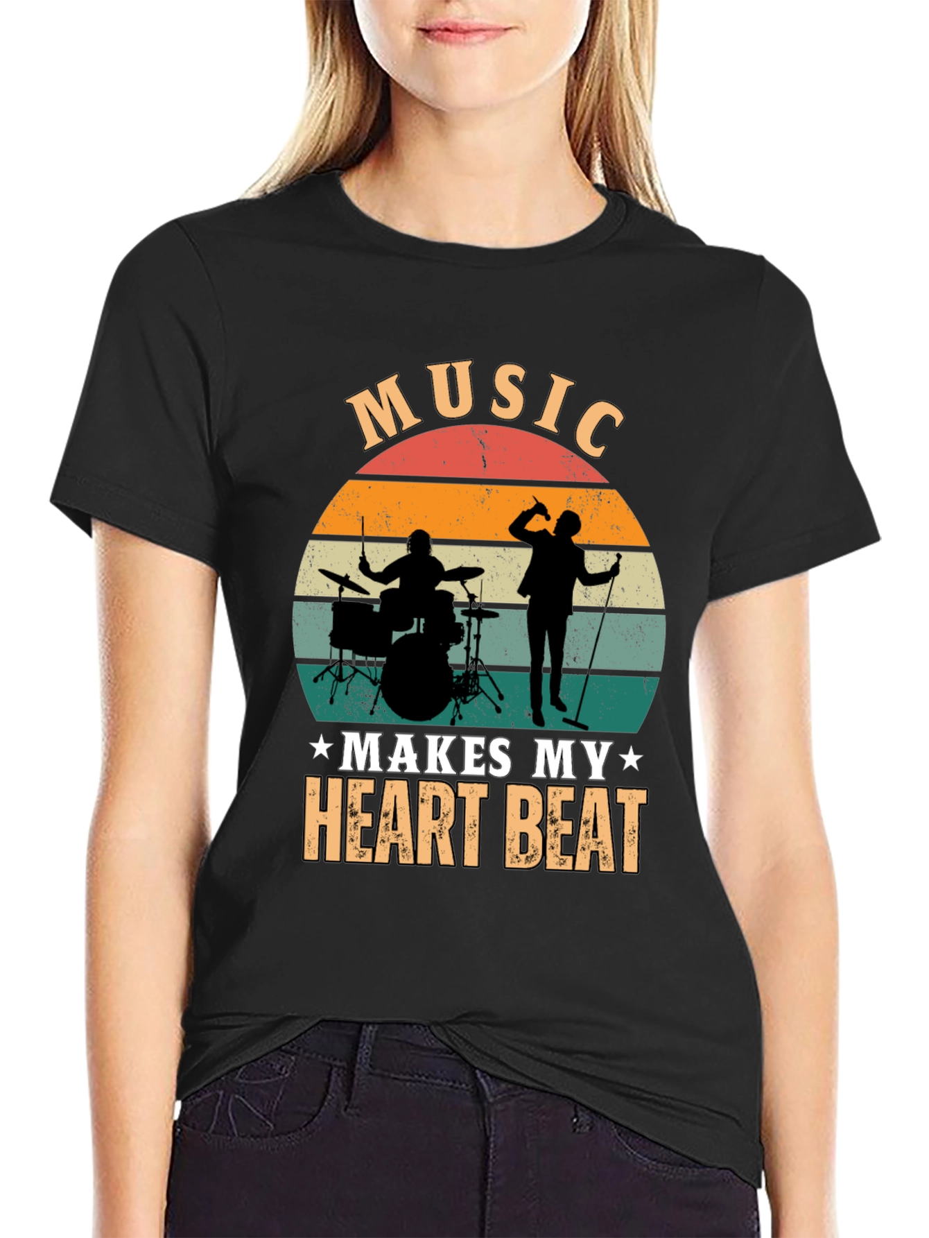 Music Makes My Heart Beat T-Shirt