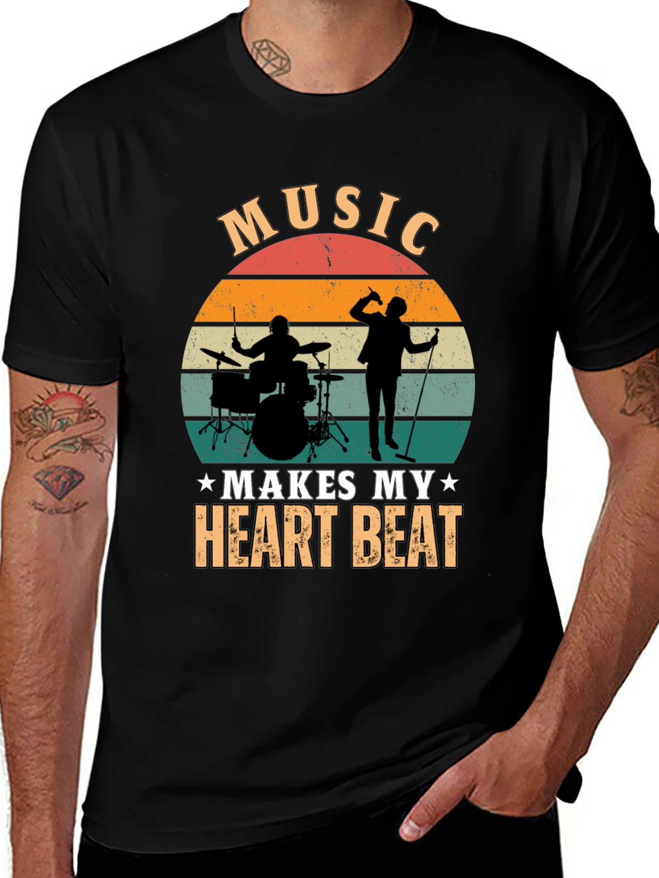 Music Makes My Heart Beat T-Shirt