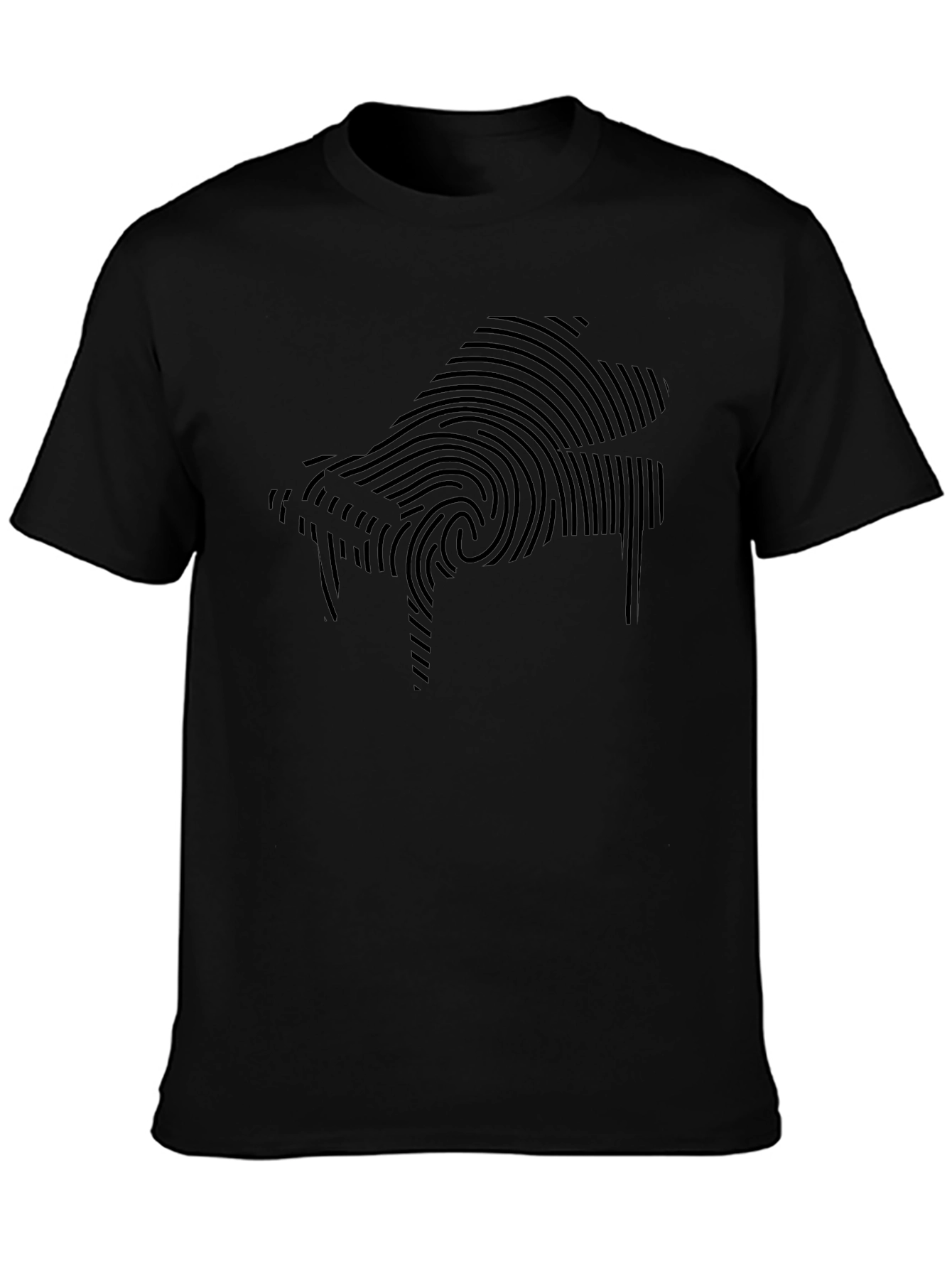Piano Fingerprint Graphic T-Shirt