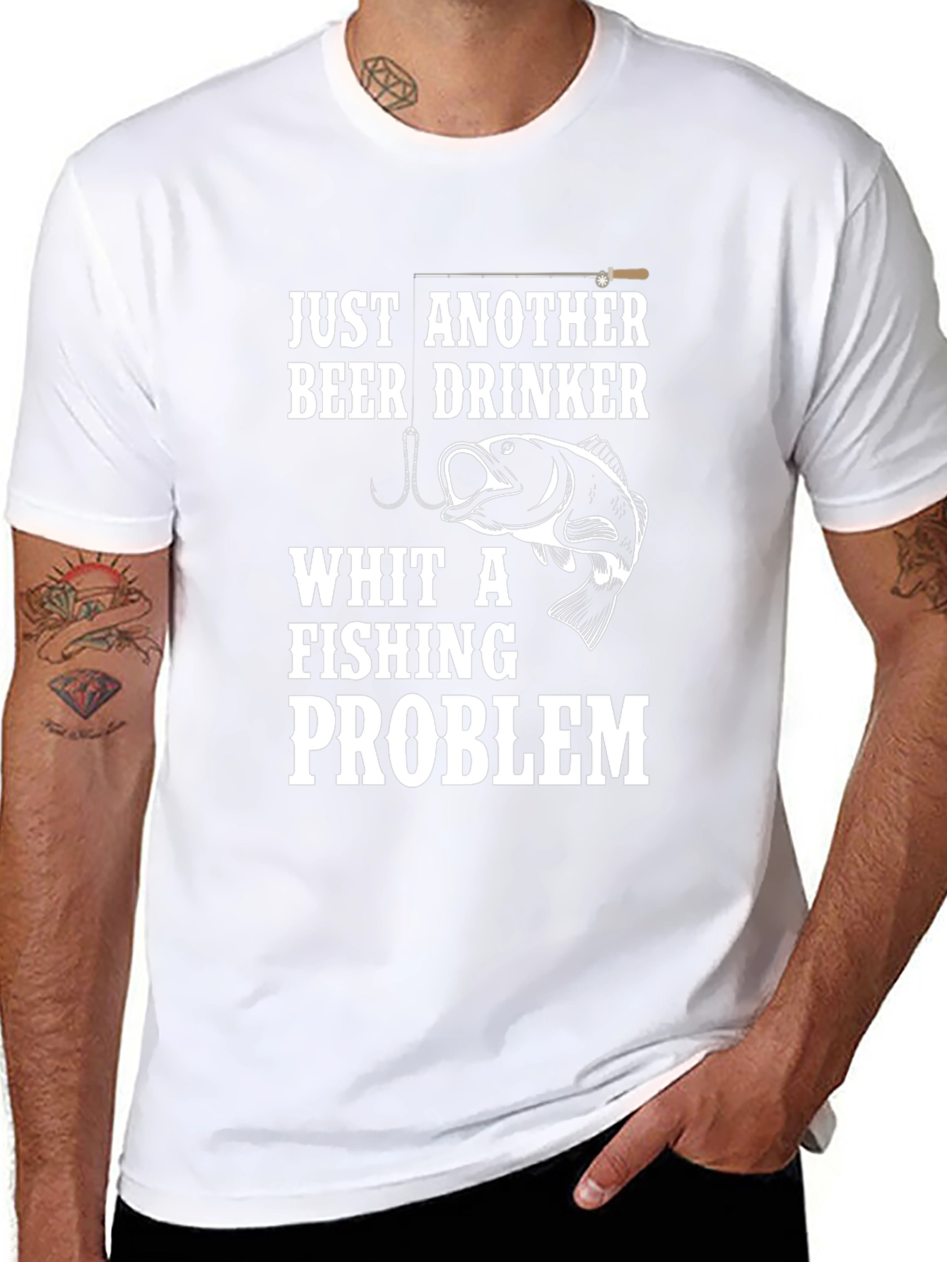 Just Another Beer Drinker Fishing Problem T-Shirt