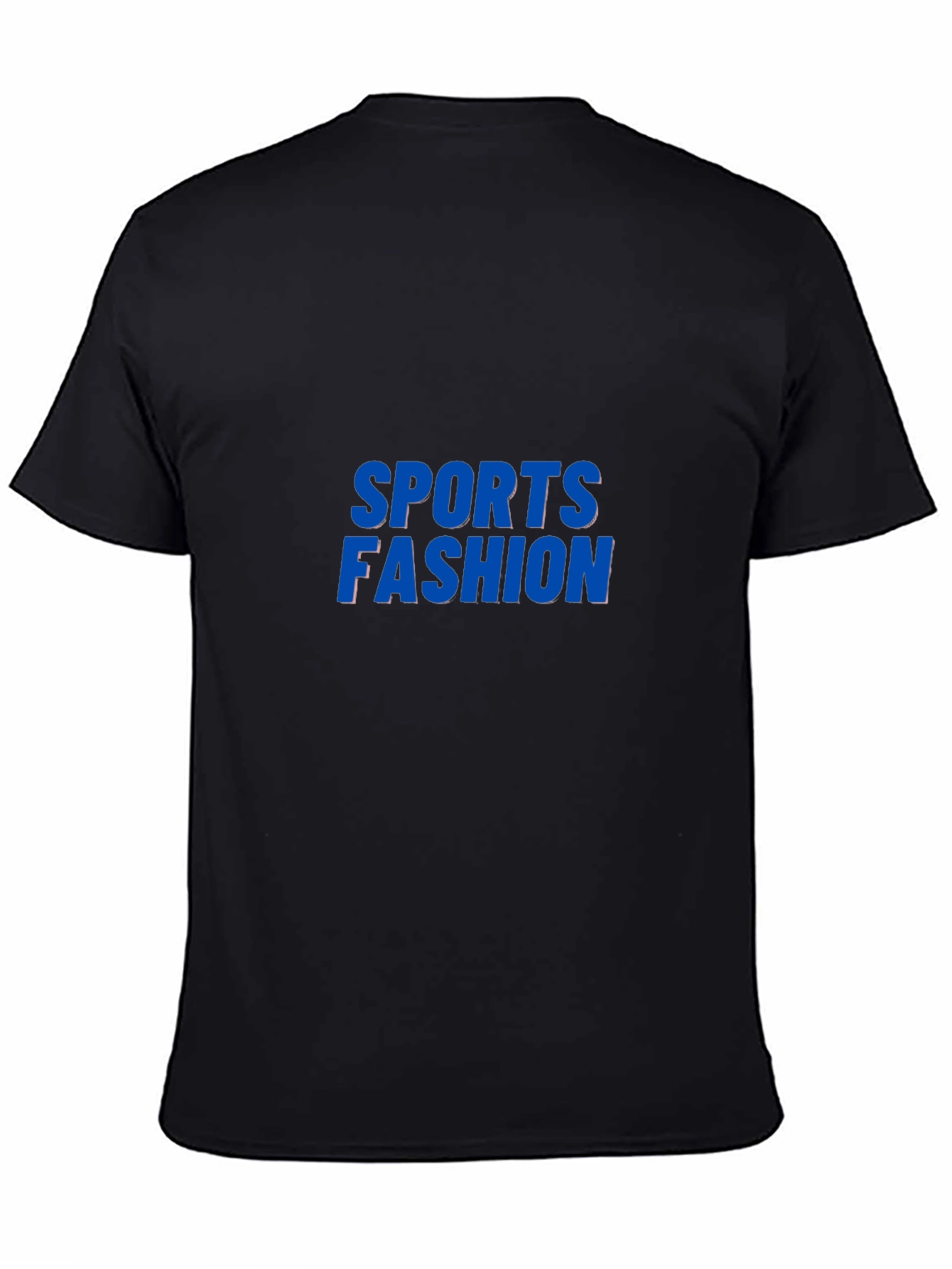 Mens Black Sports Fashion Graphic Tee