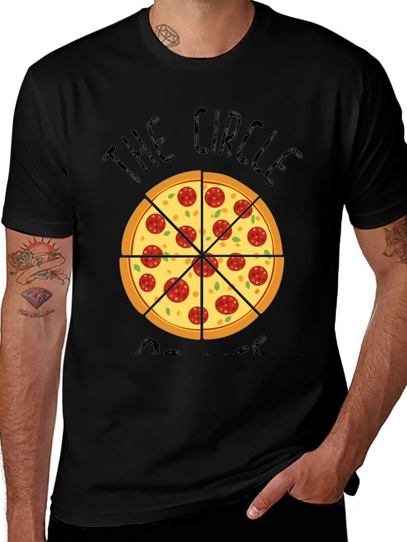 The Circle of Pizza Funny T-Shirt
