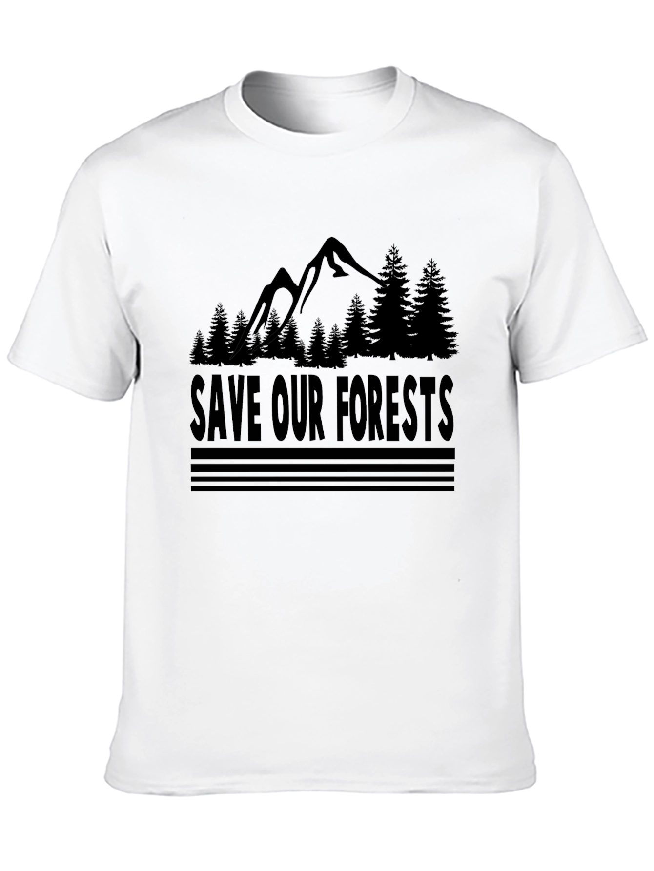 Save Our Forests Graphic Tee - Black