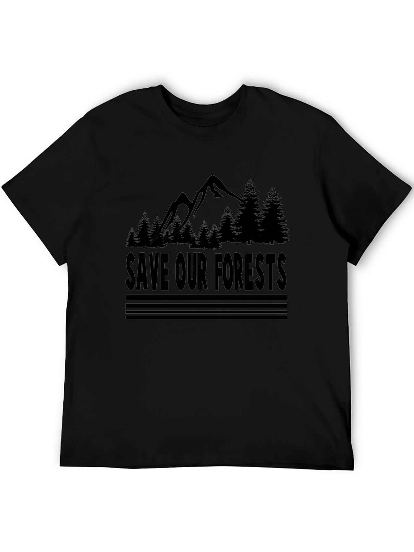 Save Our Forests Graphic Tee - Black