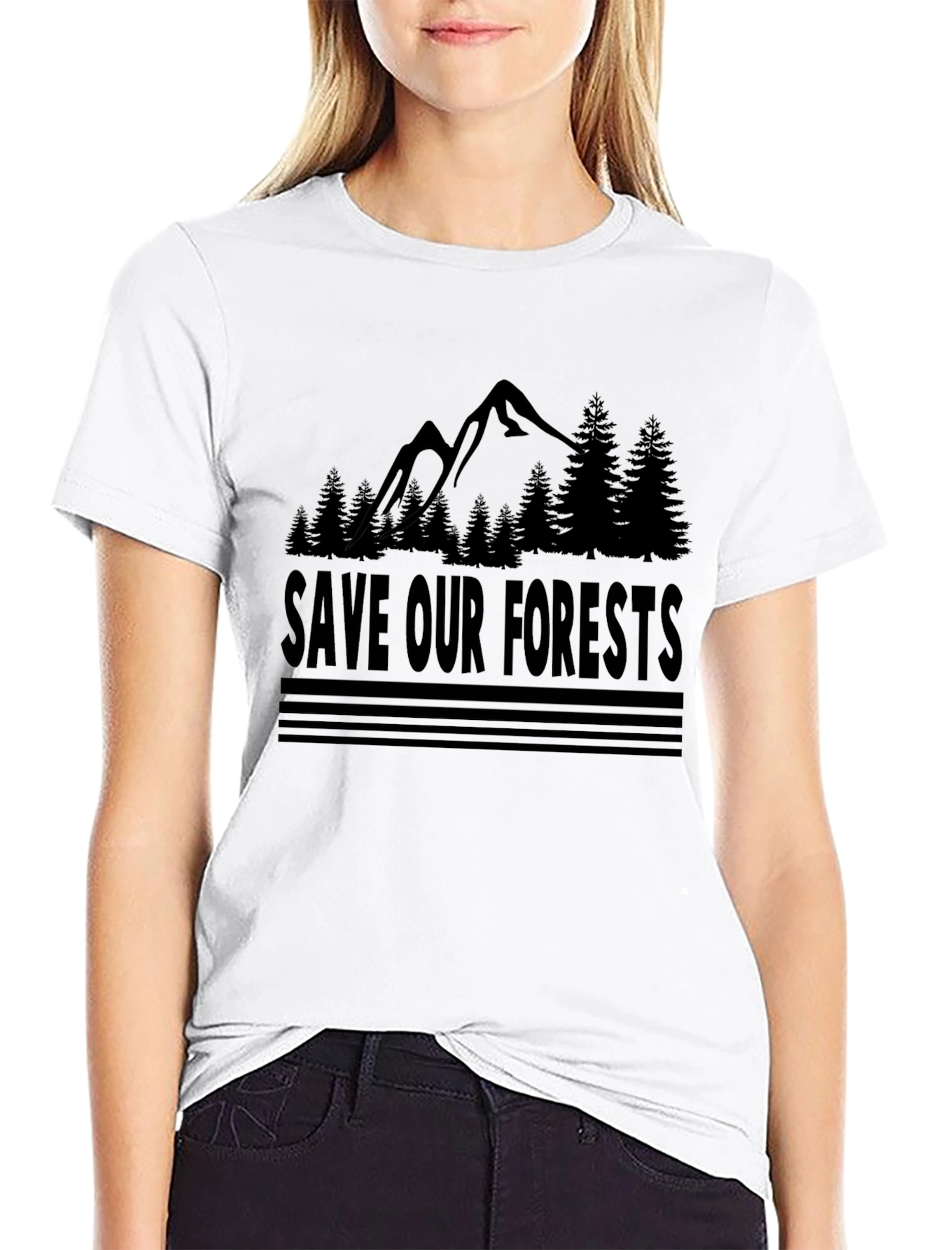 Save Our Forests Graphic Tee - Black