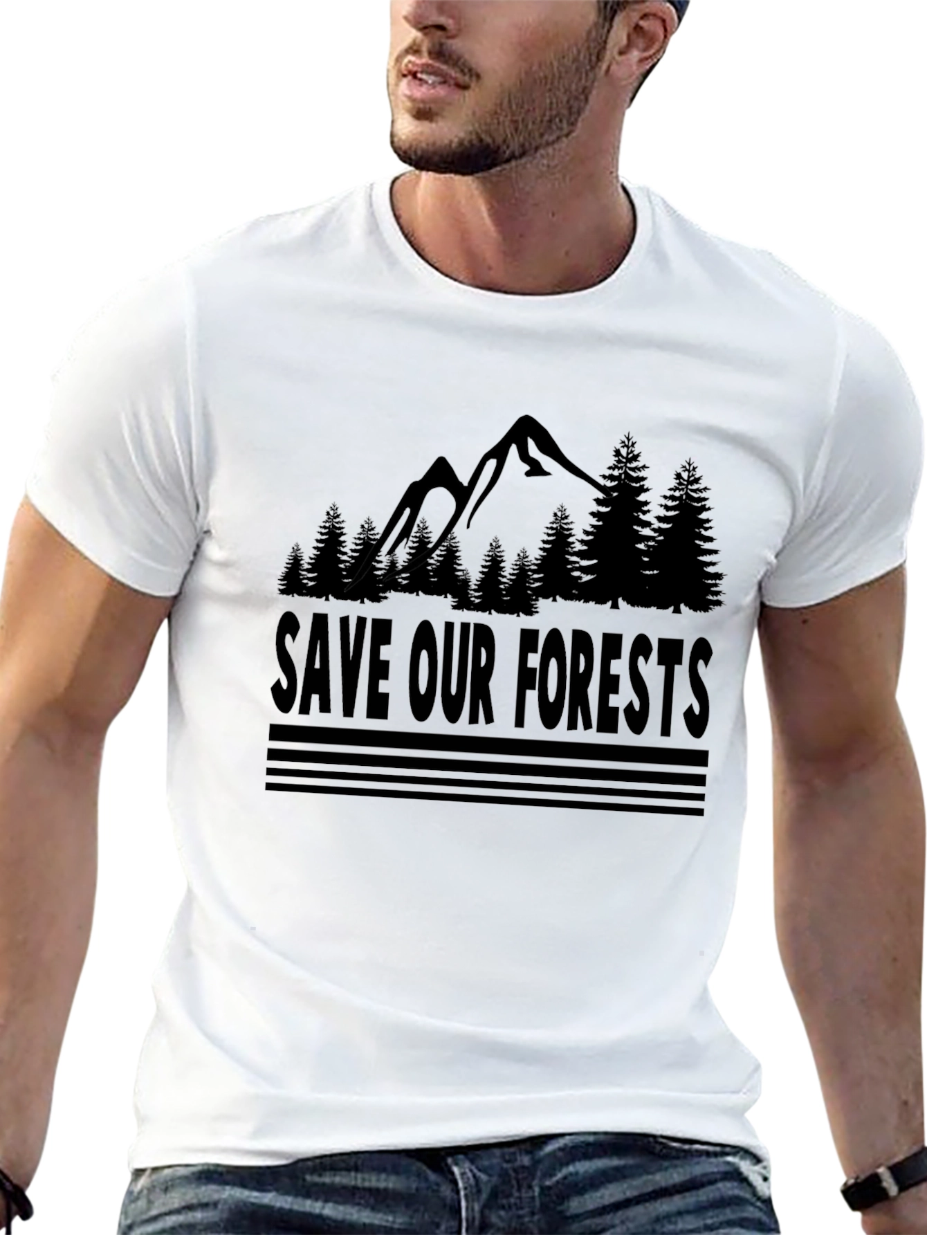 Save Our Forests Graphic Tee - Black